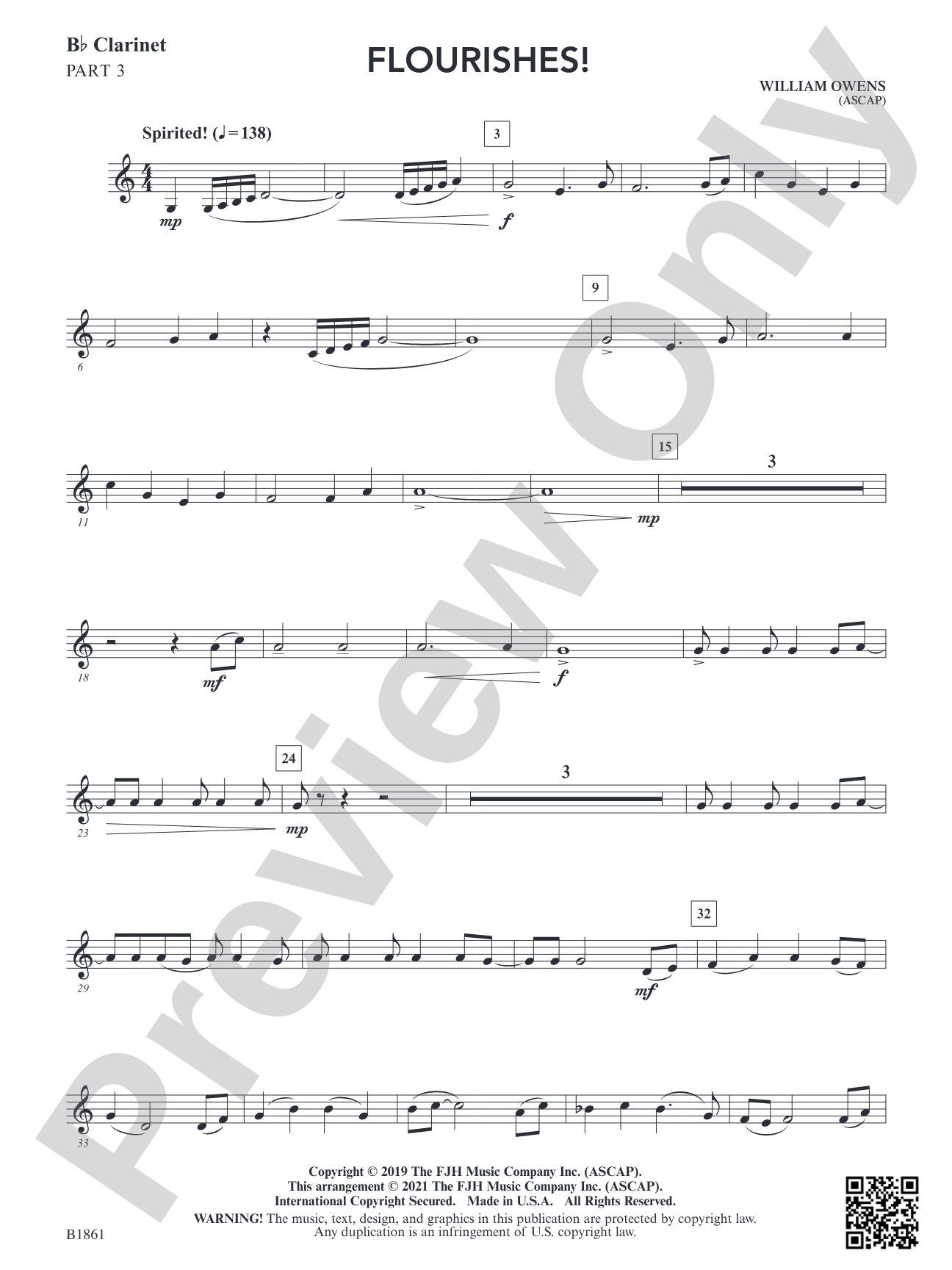 Flourishes!: Part 3 - B-flat Clarinet