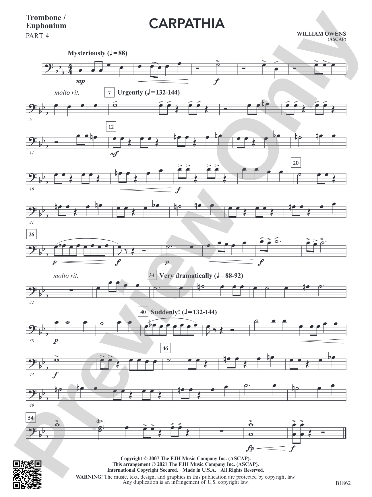Carpathia: Part 4 - Trombone / Euphonium