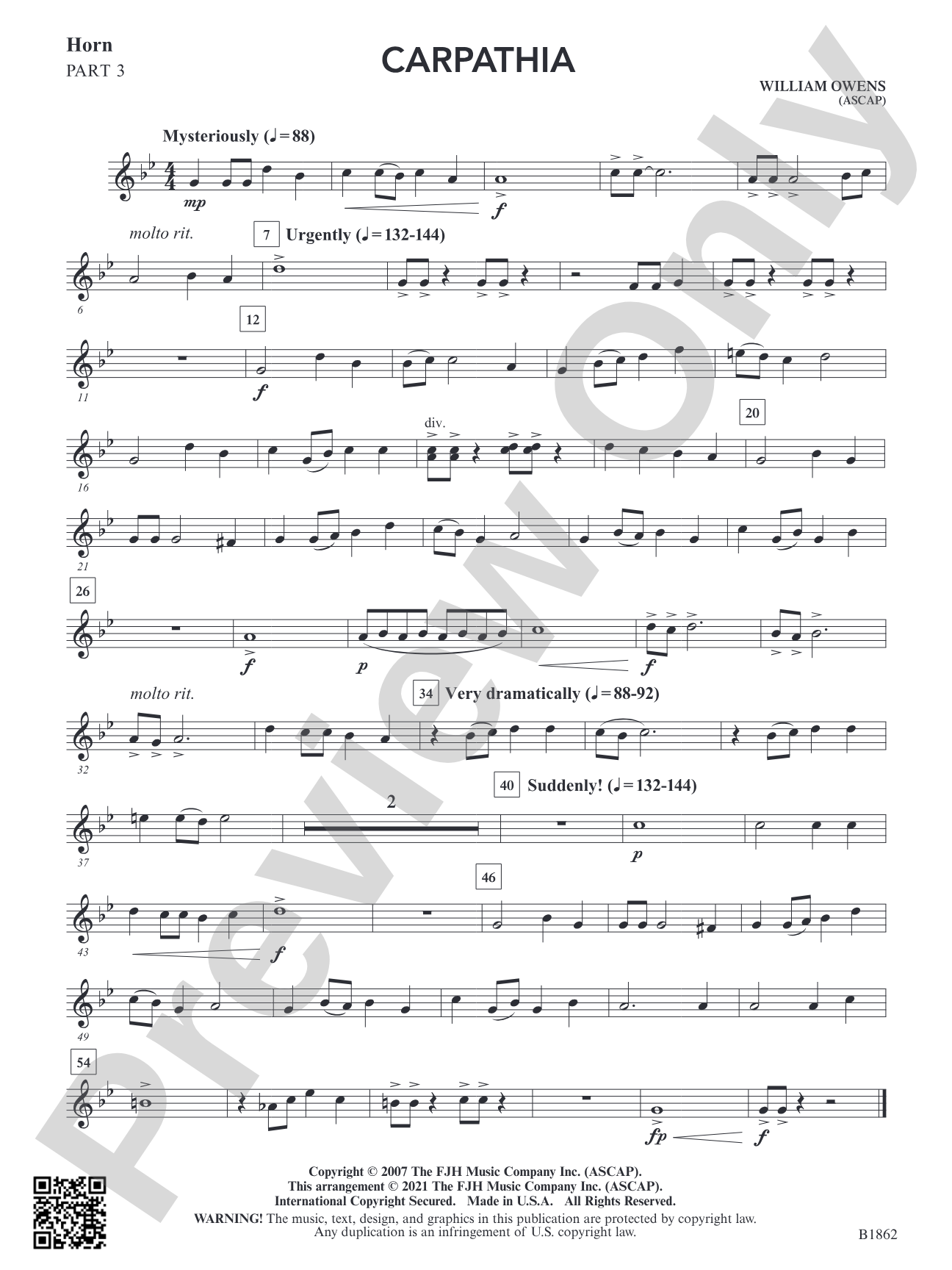Carpathia: Part 3 - F Horn