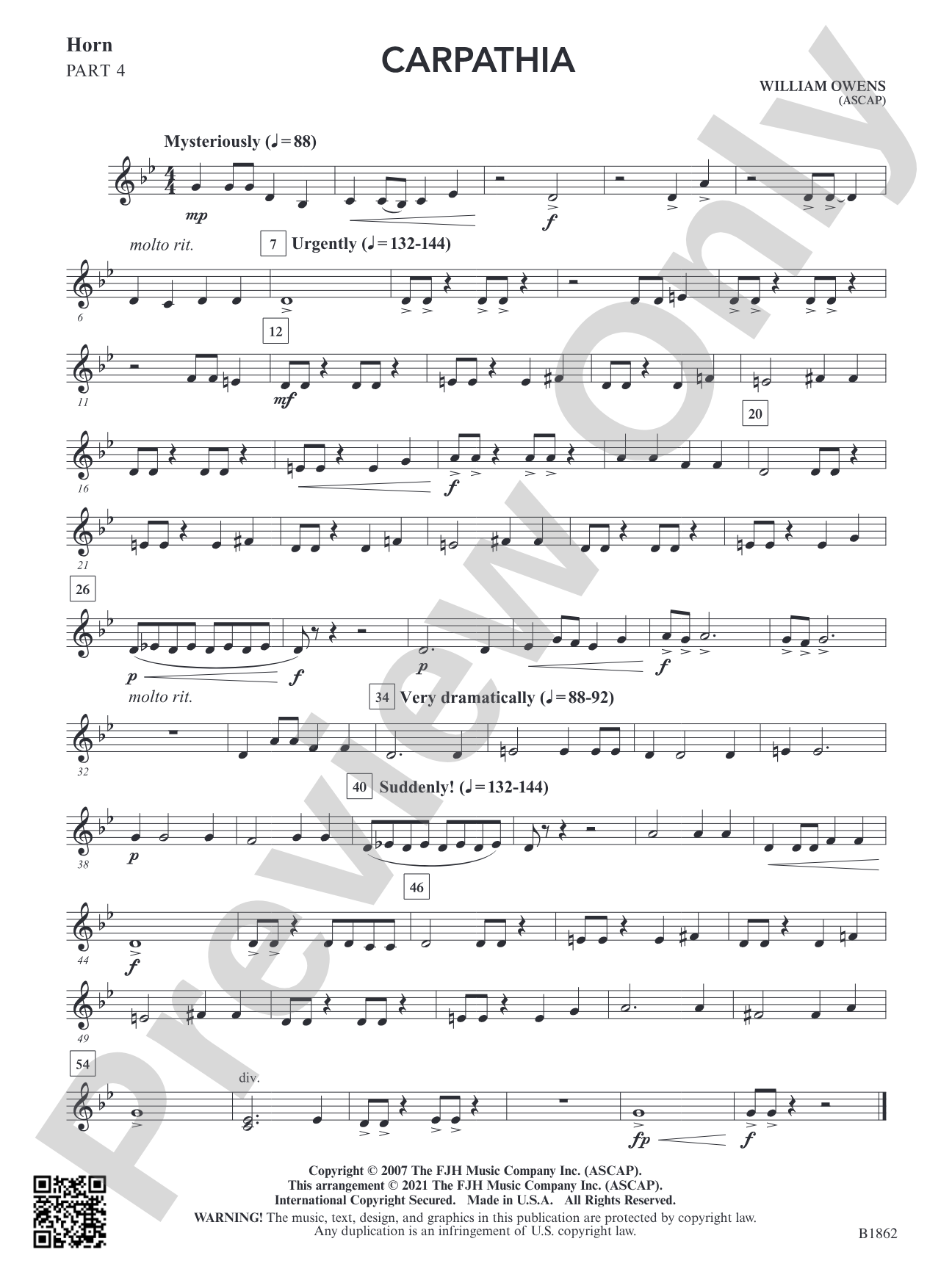 Carpathia: Part 4 - F Horn
