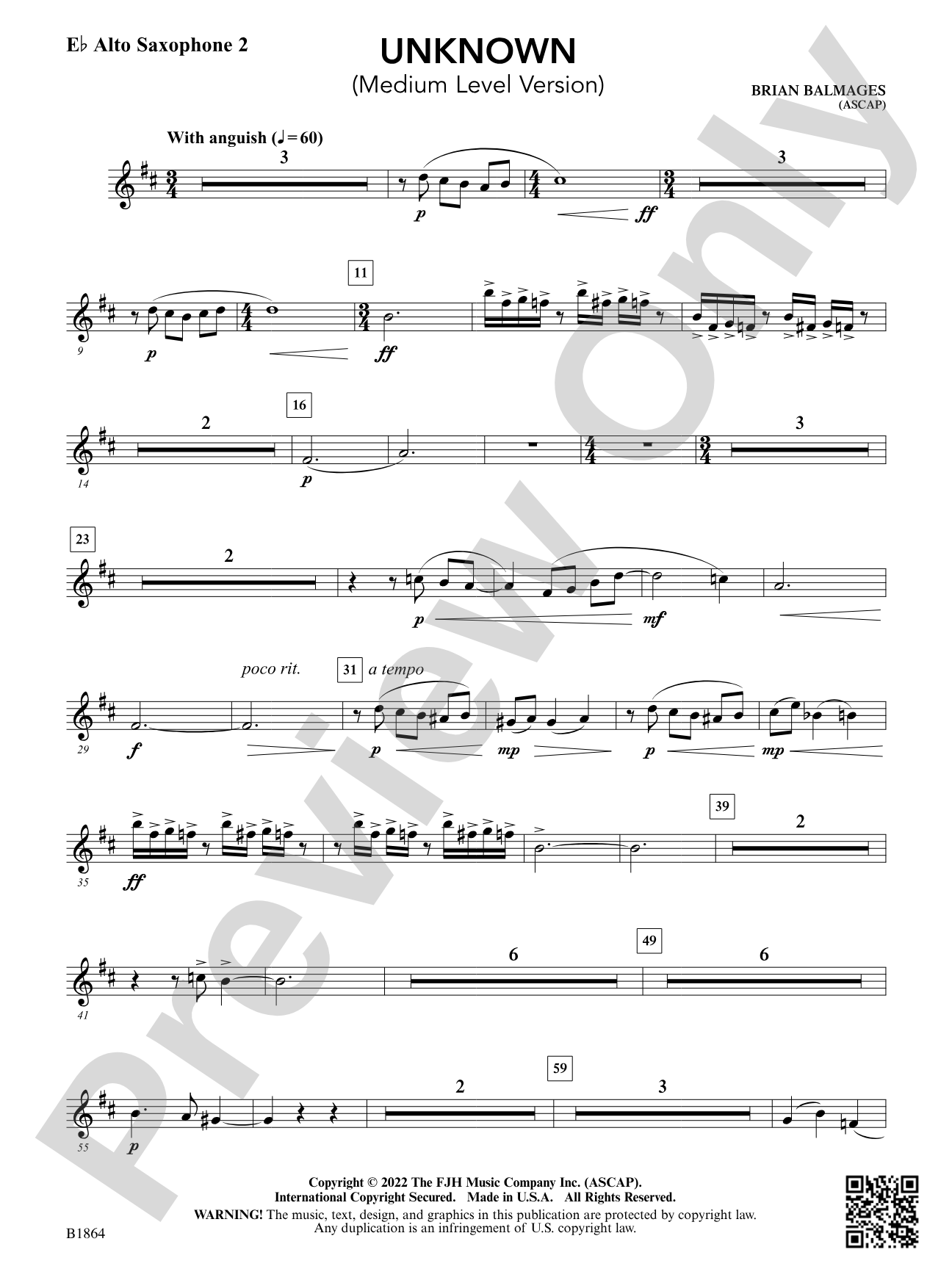 Unknown: E-flat Alto Saxophone 2