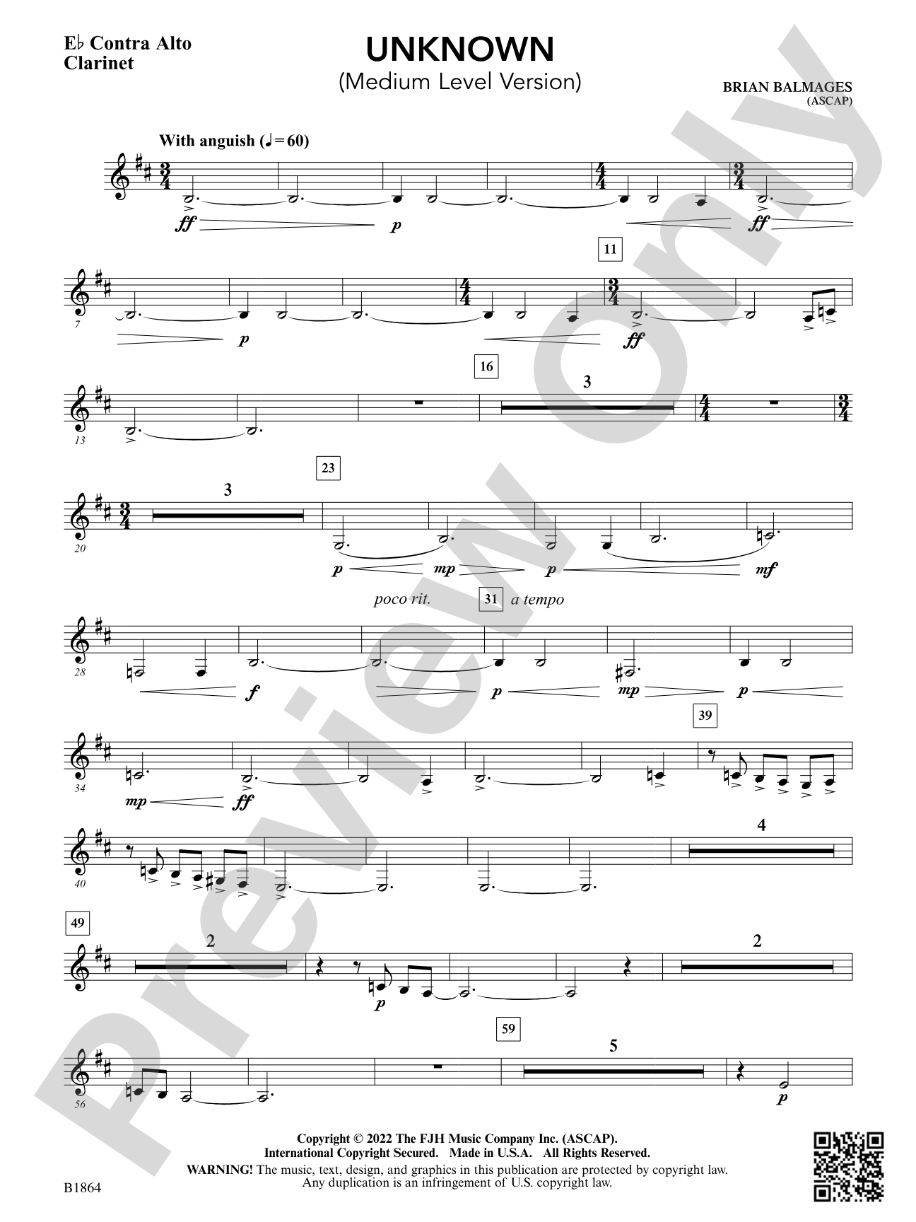 Unknown: E-flat Contra Alto Clarinet