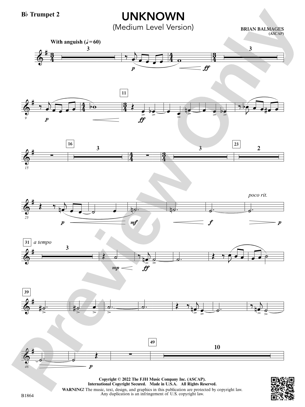 Unknown: B-flat Trumpet 2