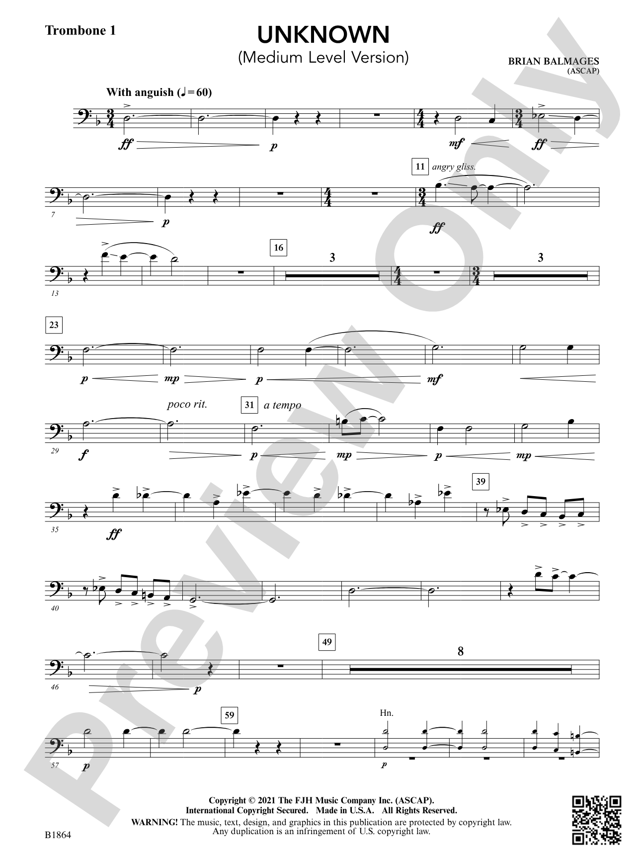 Unknown: Trombone 1