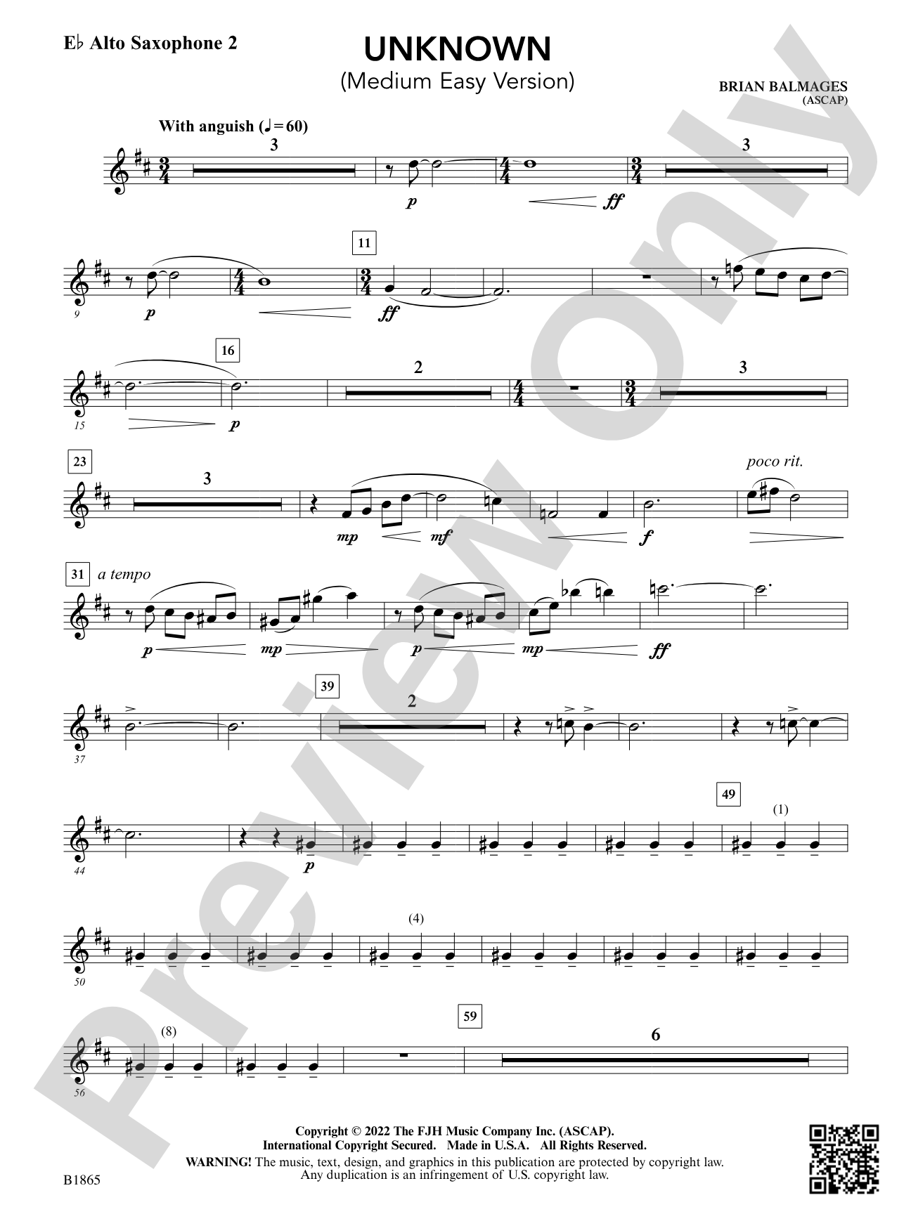 Unknown: E-flat Alto Saxophone 2