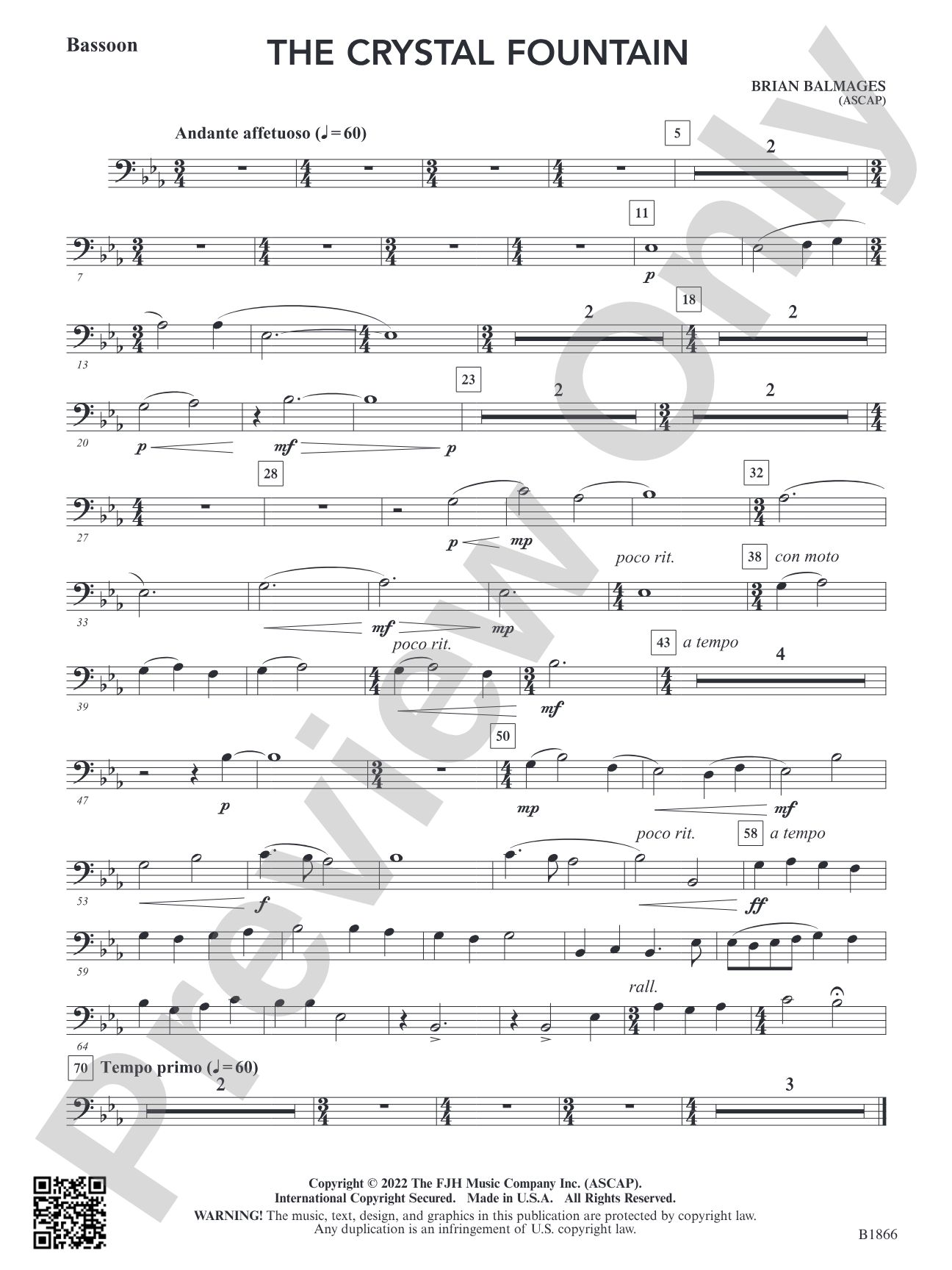 The Crystal Fountain: Bassoon