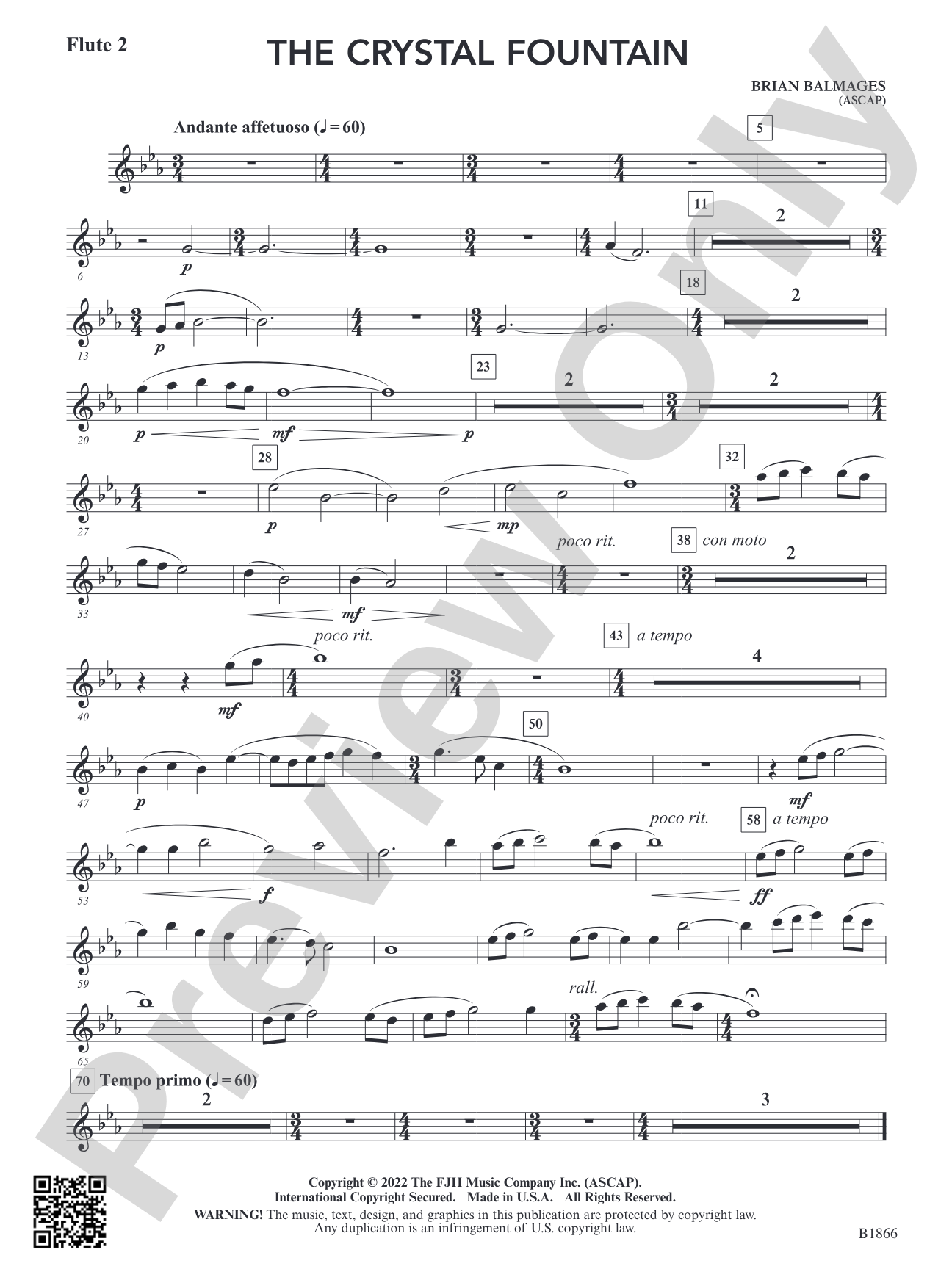 The Crystal Fountain: Flute 2