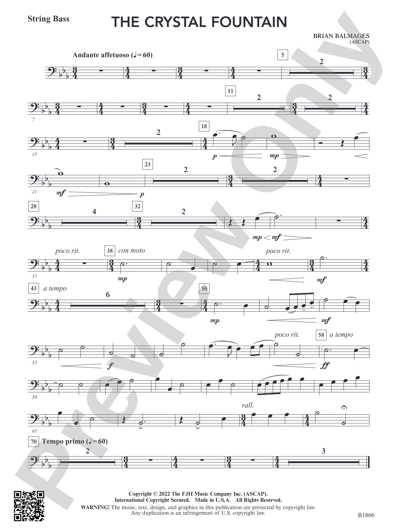 The Crystal Fountain: String Bass