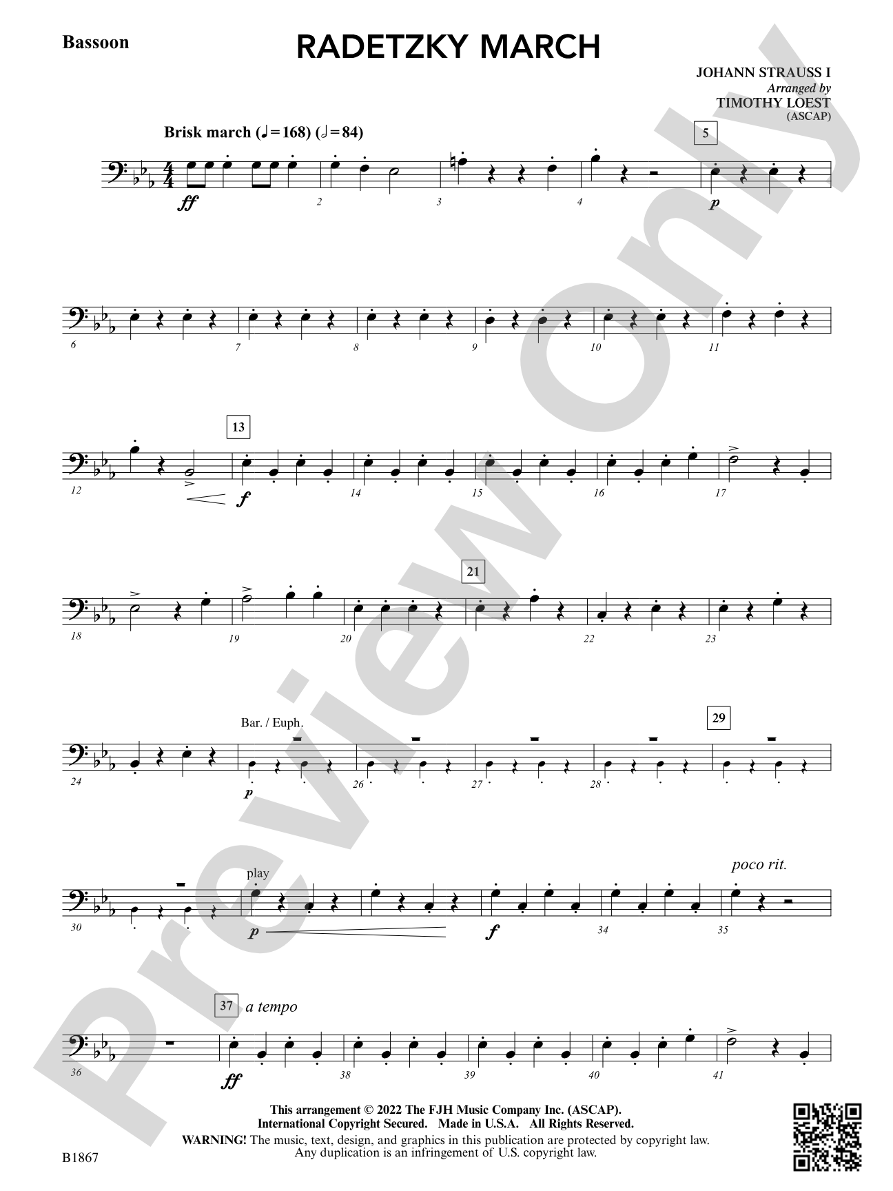 Radetzky March: Bassoon