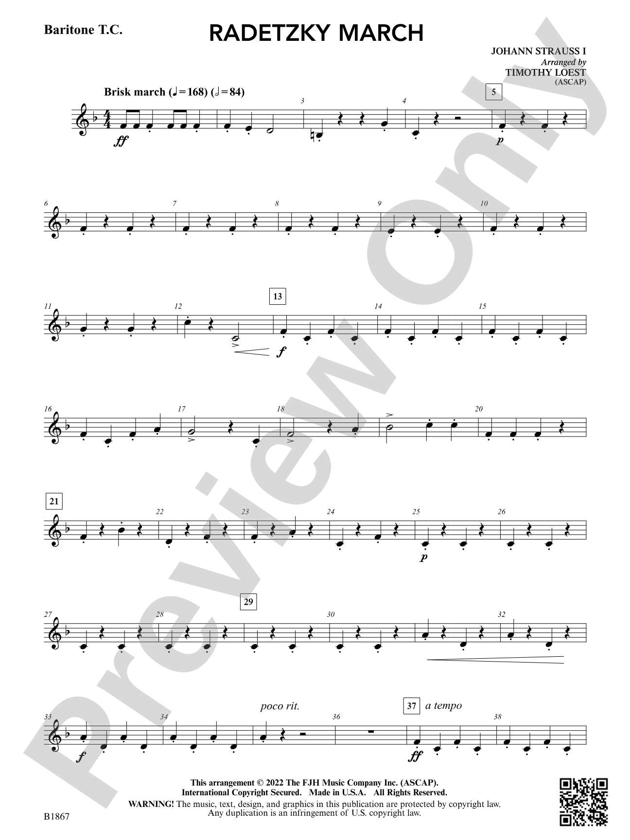 Radetzky March: Baritone T.C.