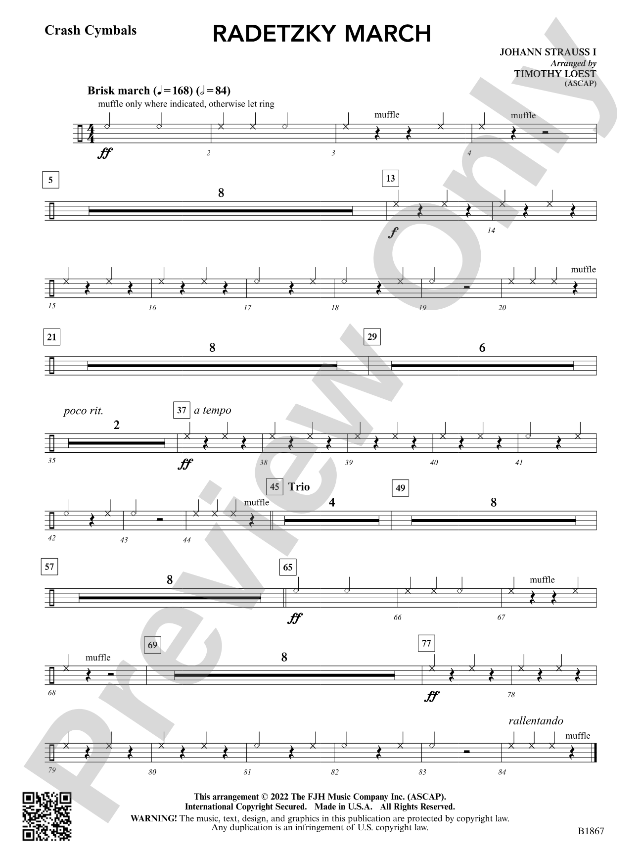 Radetzky March: Crash Cymbals