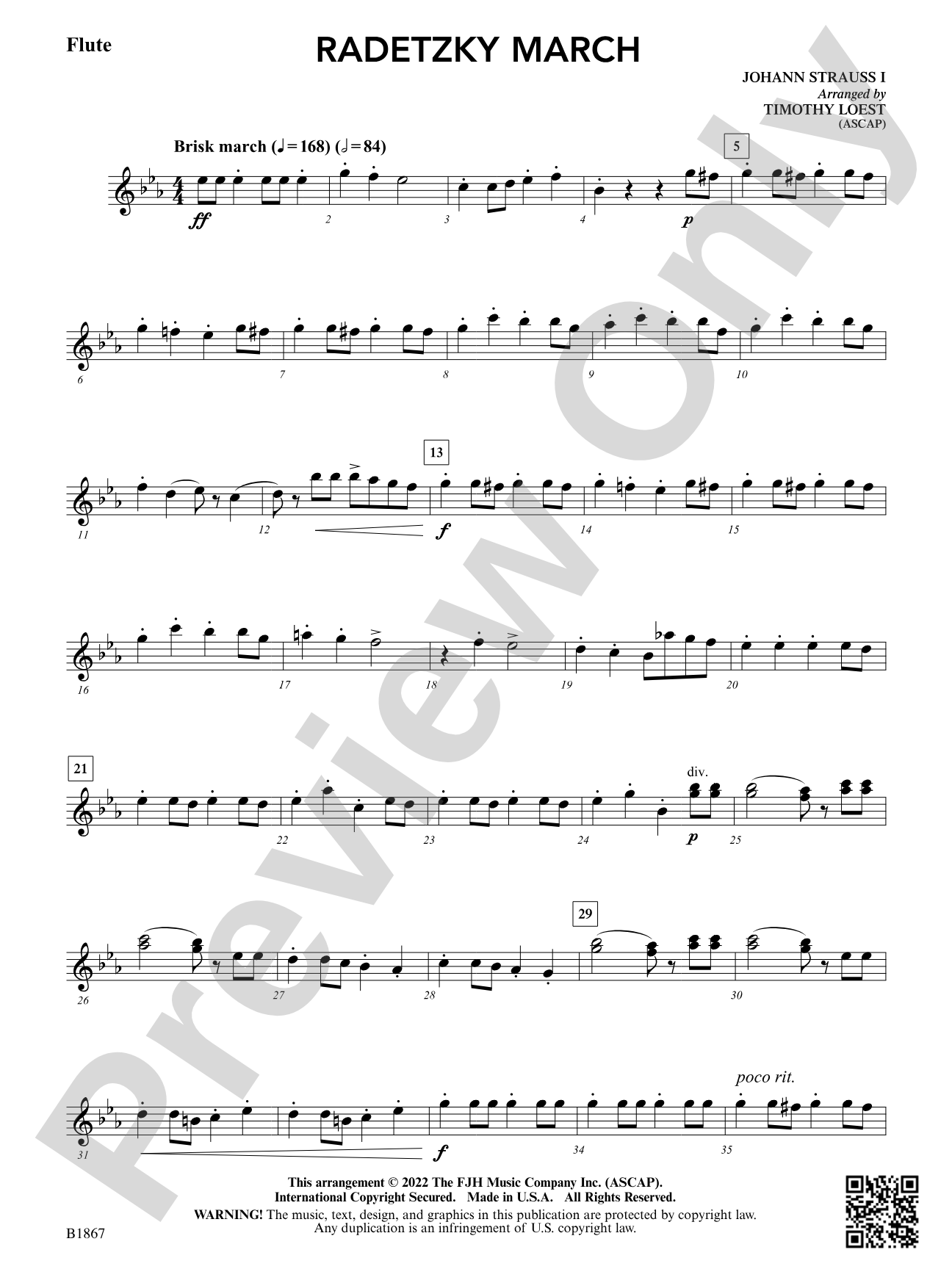 Radetzky March: Flute