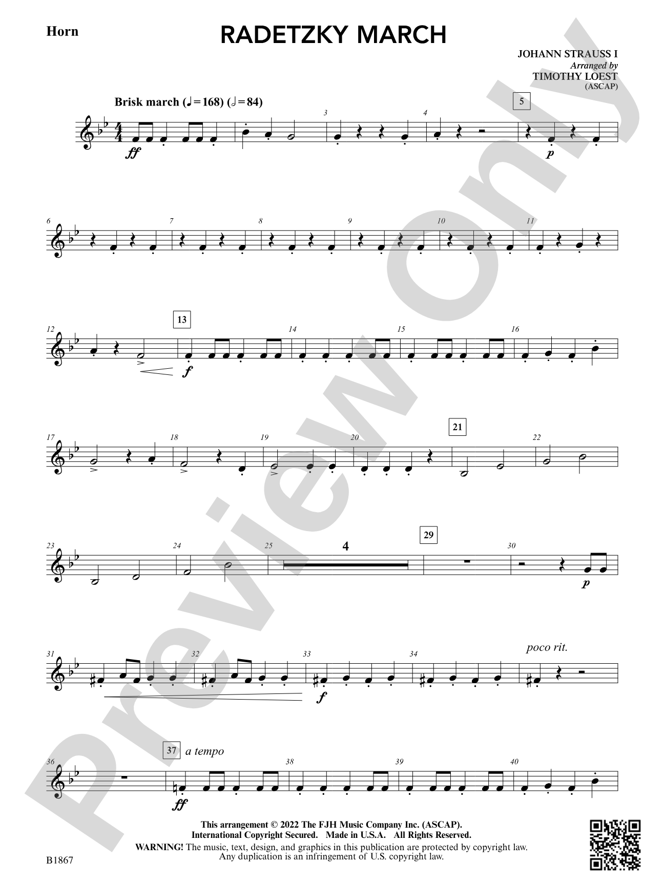 Radetzky March: F Horn