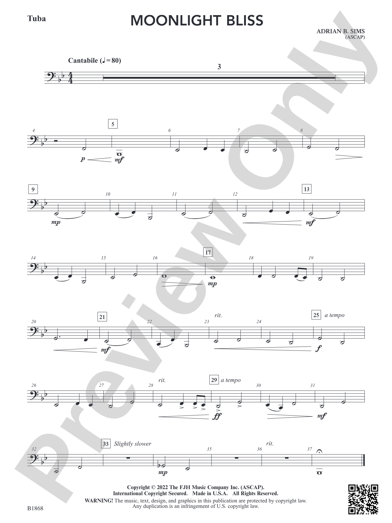 Moonlight Bliss: Tuba