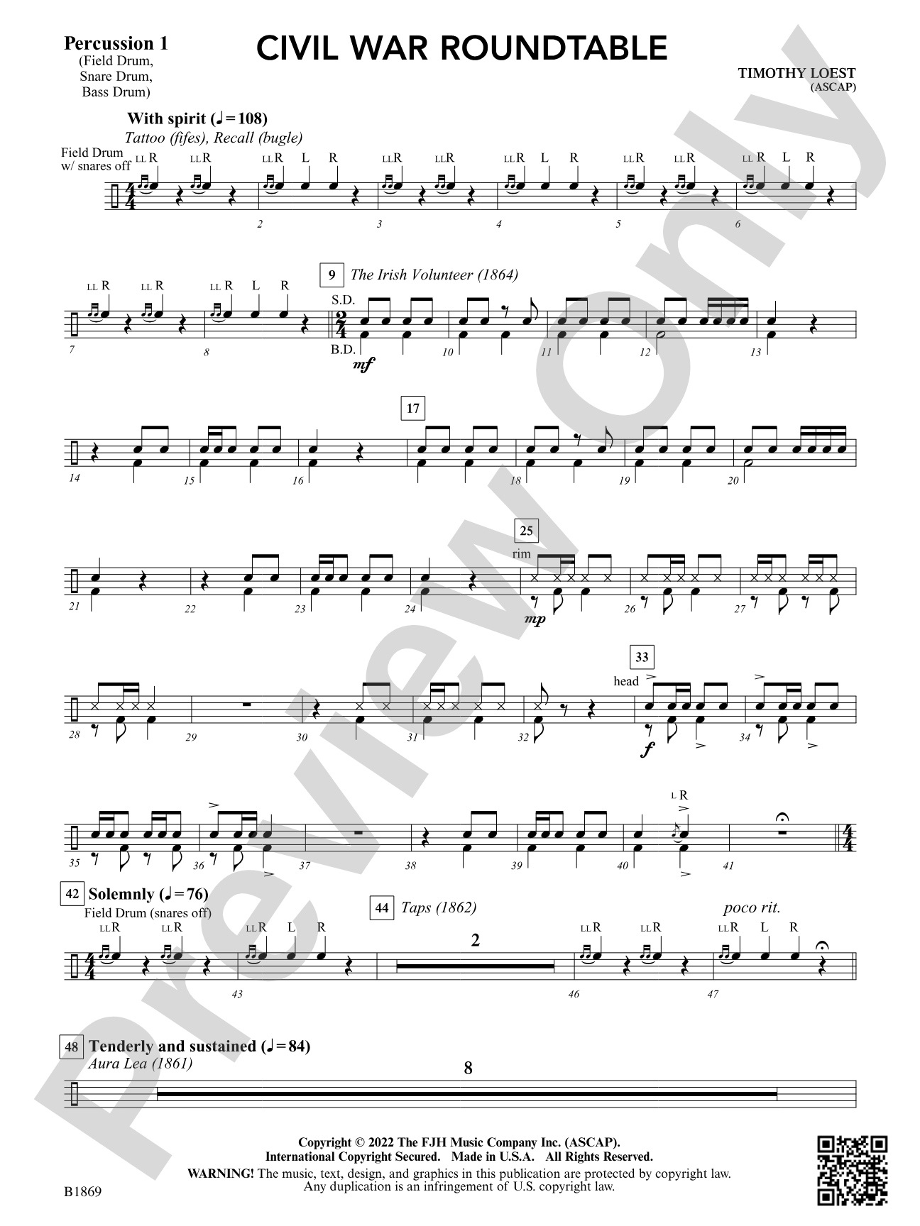 Civil War Roundtable: Percussion 1
