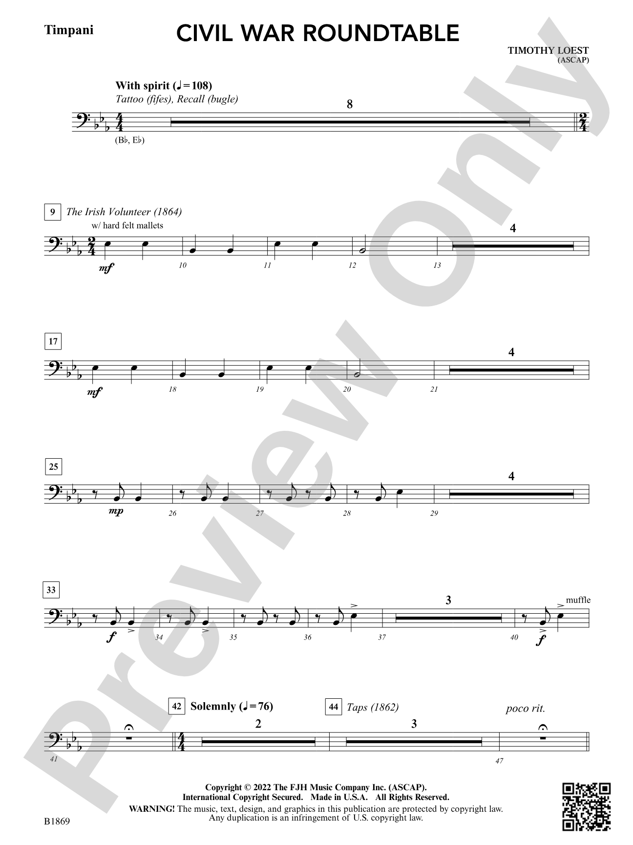 Civil War Roundtable: Timpani
