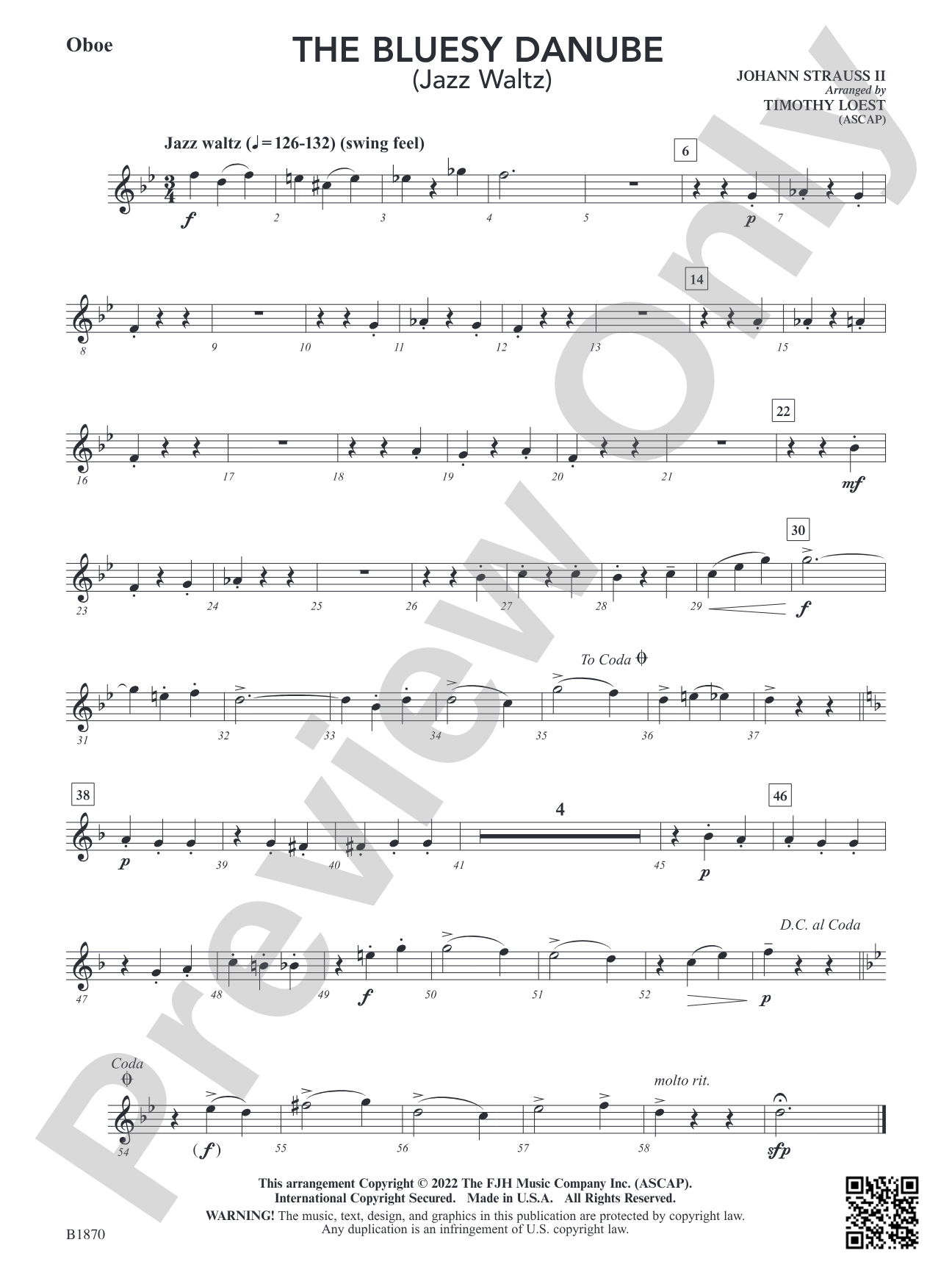The Bluesy Danube: Oboe