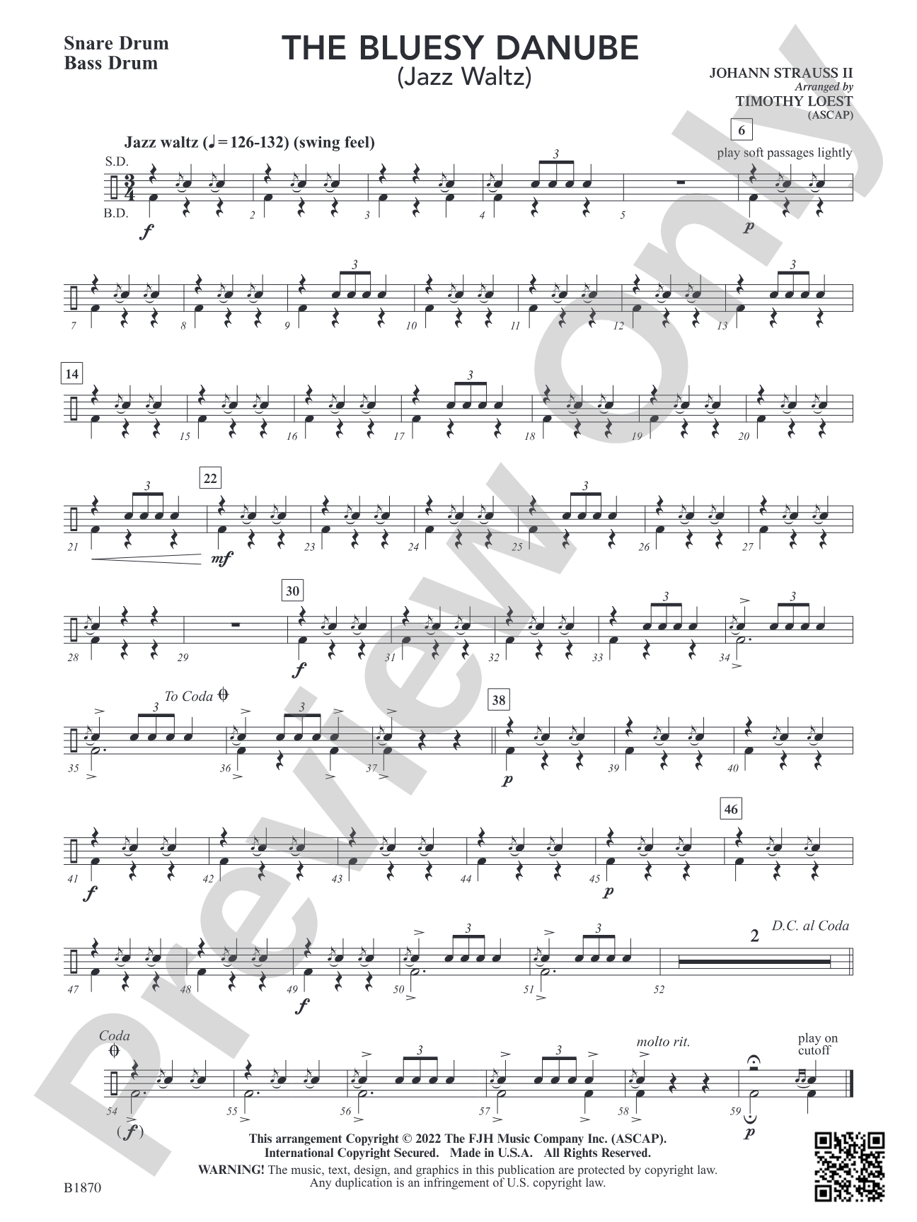 The Bluesy Danube: Snare Drum / Bass Drum