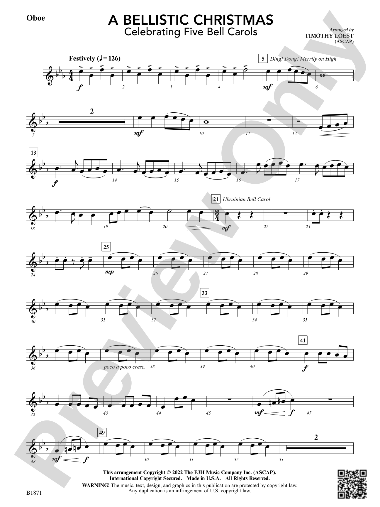 A Bellistic Christmas: Oboe