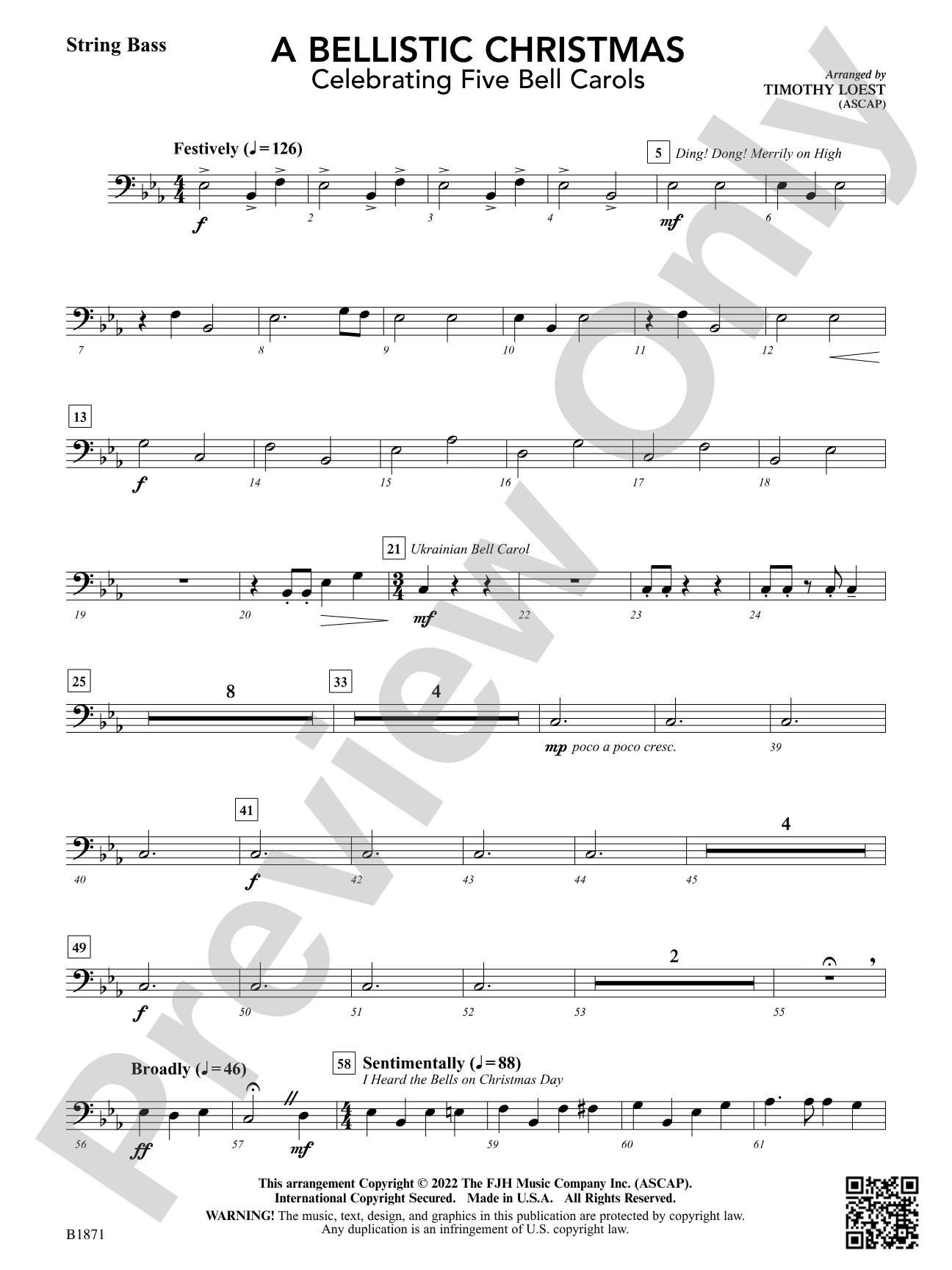 A Bellistic Christmas: String Bass