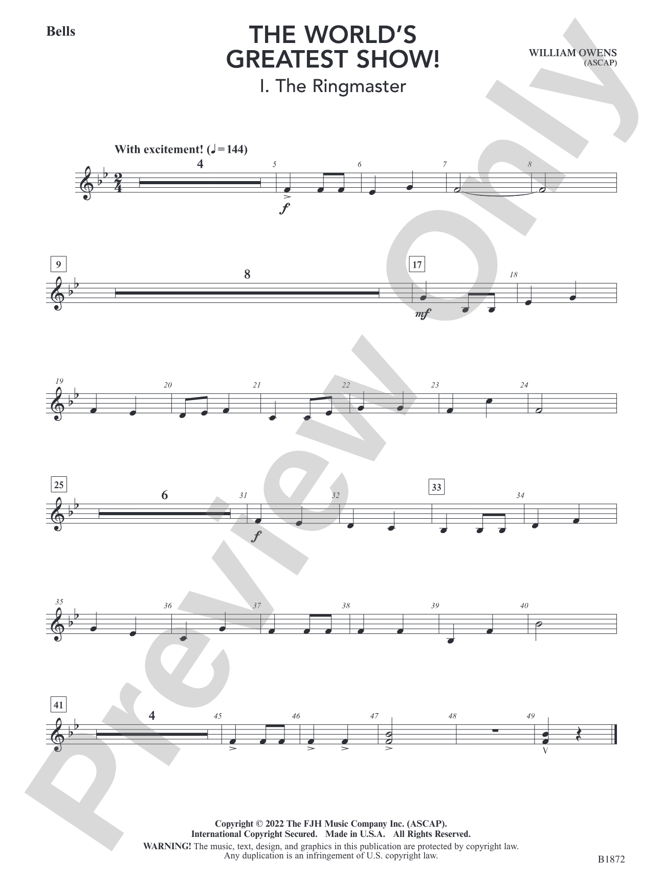 The World's Greatest Show!: Bells