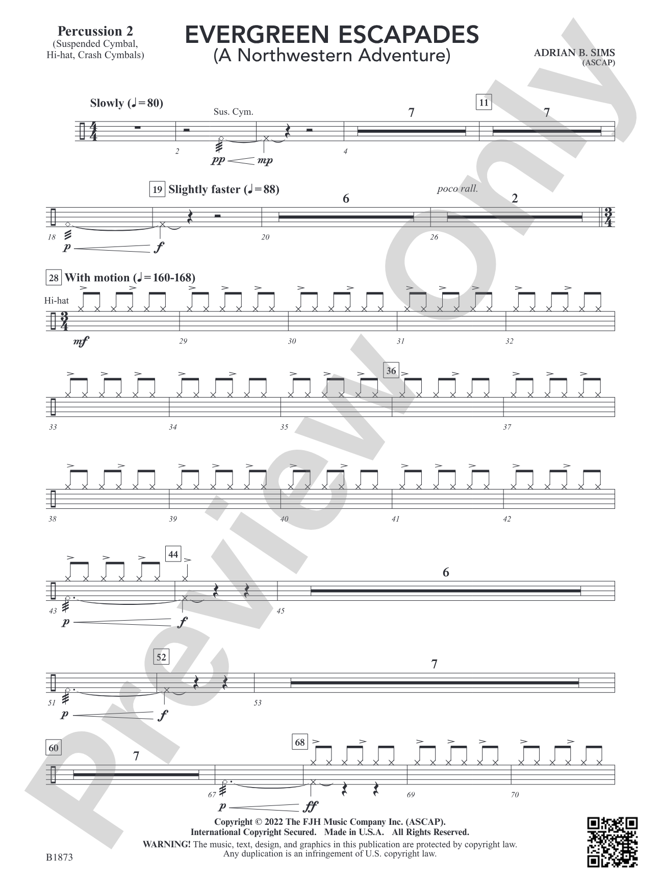 Evergreen Escapades: Percussion 2