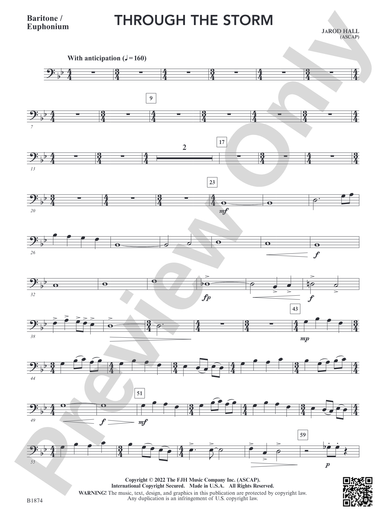 Through the Storm: Baritone / Euphonium