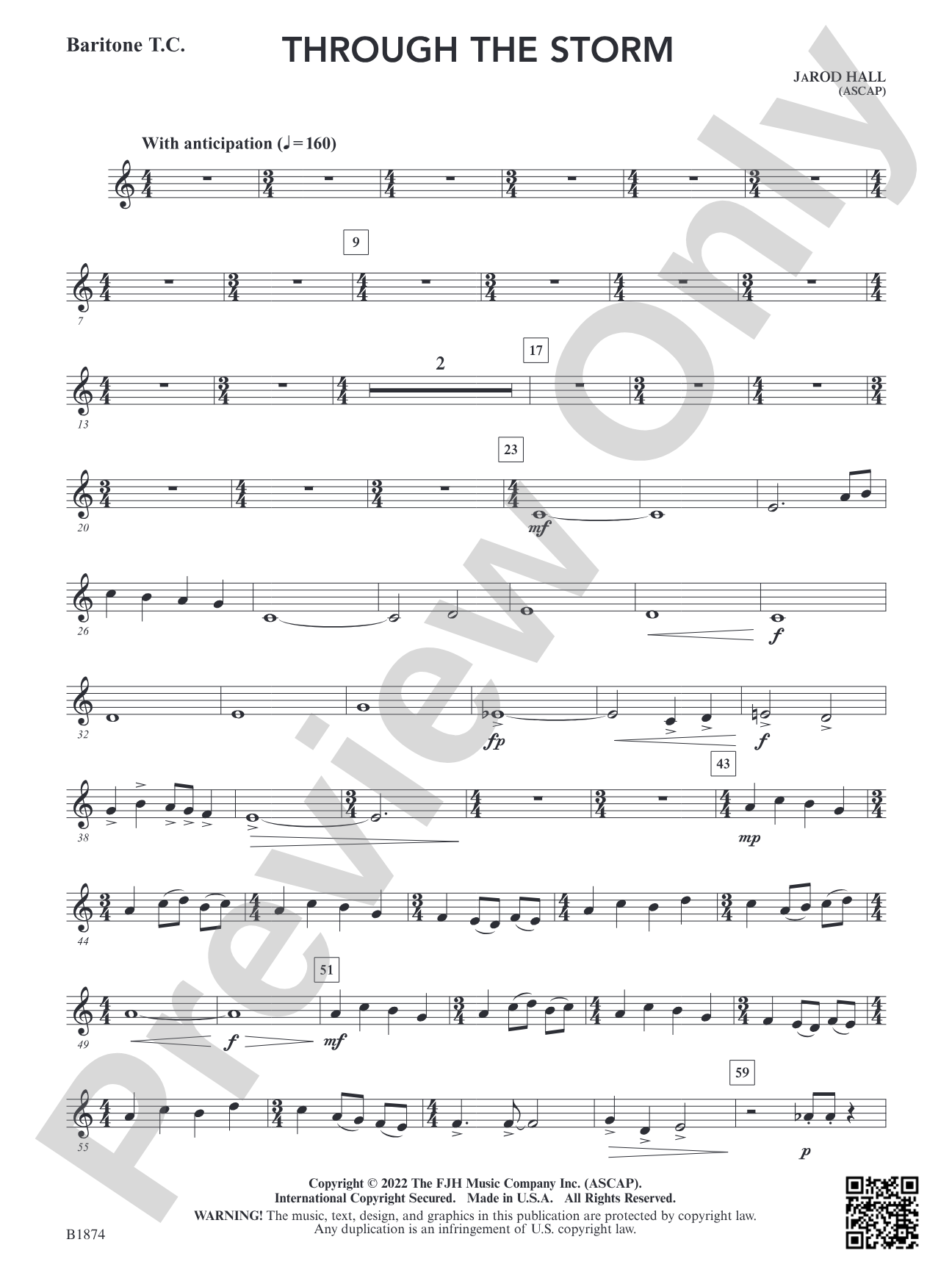 Through the Storm: Baritone T.C.