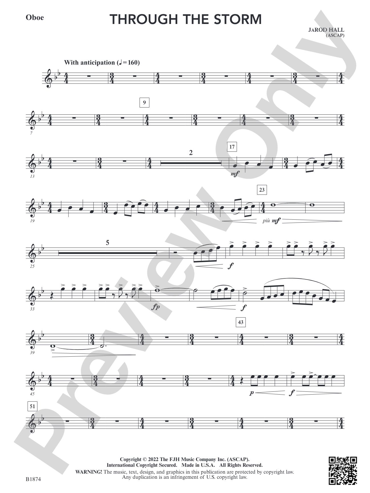 Through the Storm: Oboe