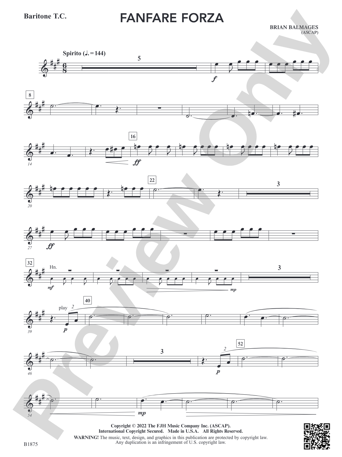 Fanfare Forza: Baritone T.C.