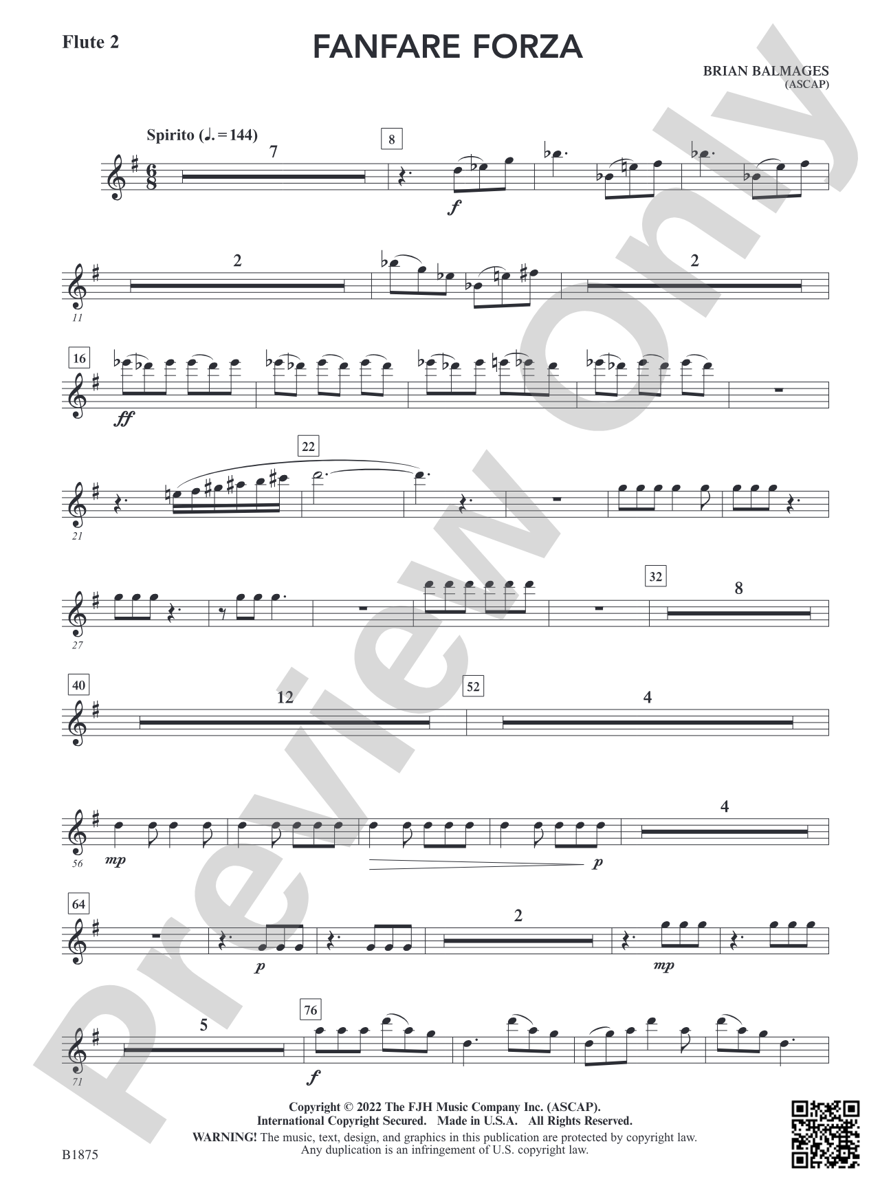 Fanfare Forza: Flute 2