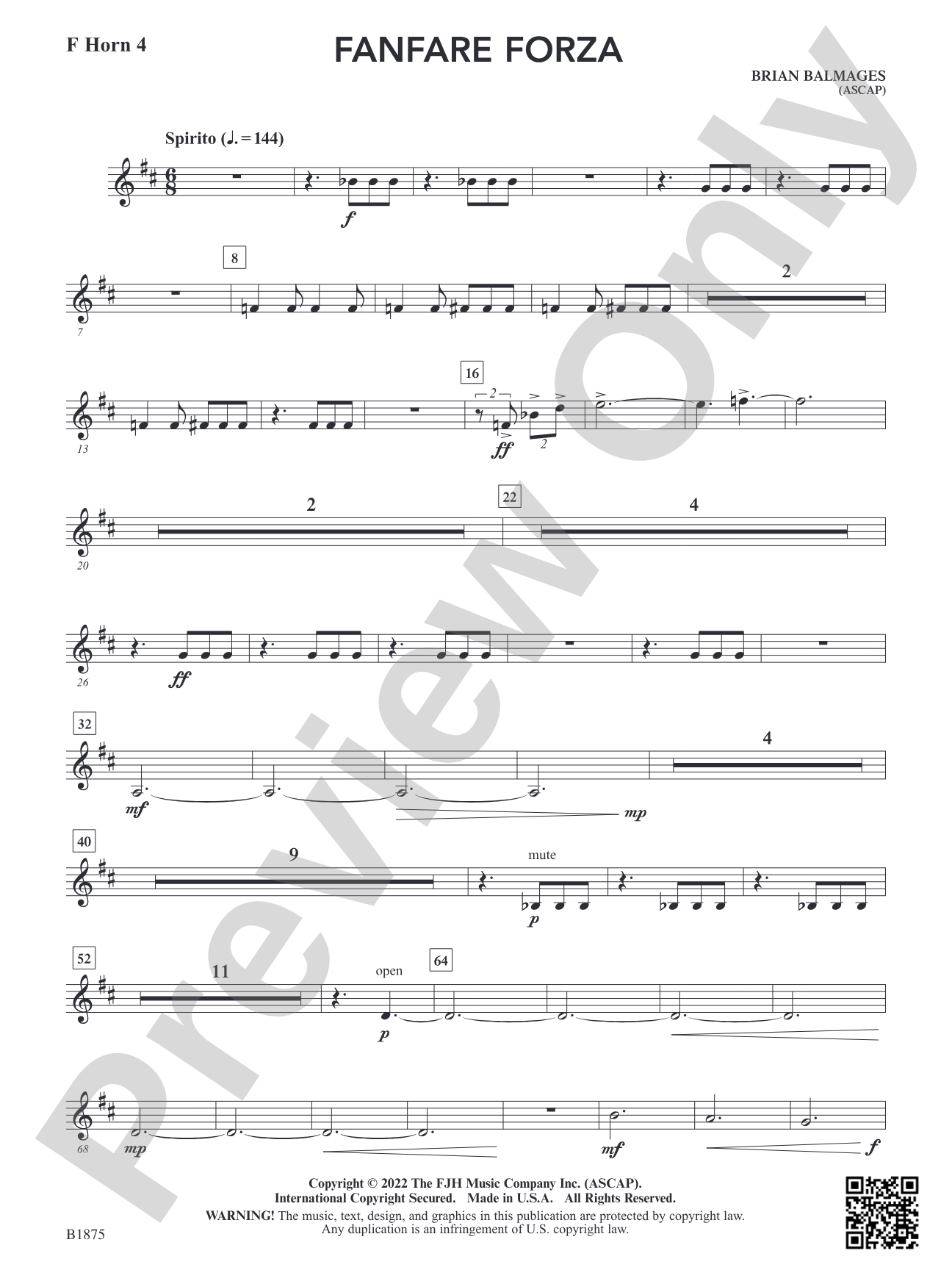 Fanfare Forza: F Horn 4