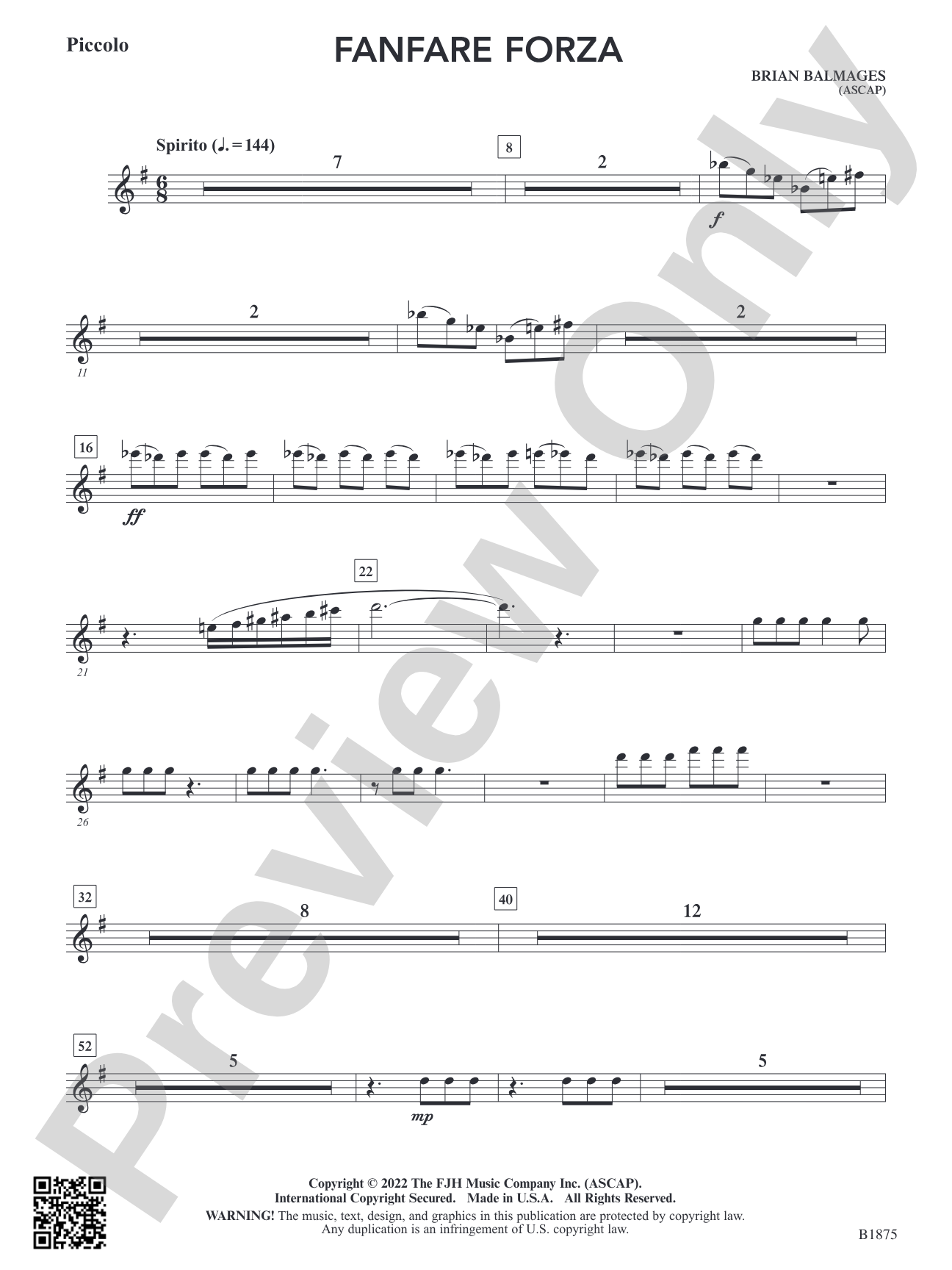 Fanfare Forza: Piccolo