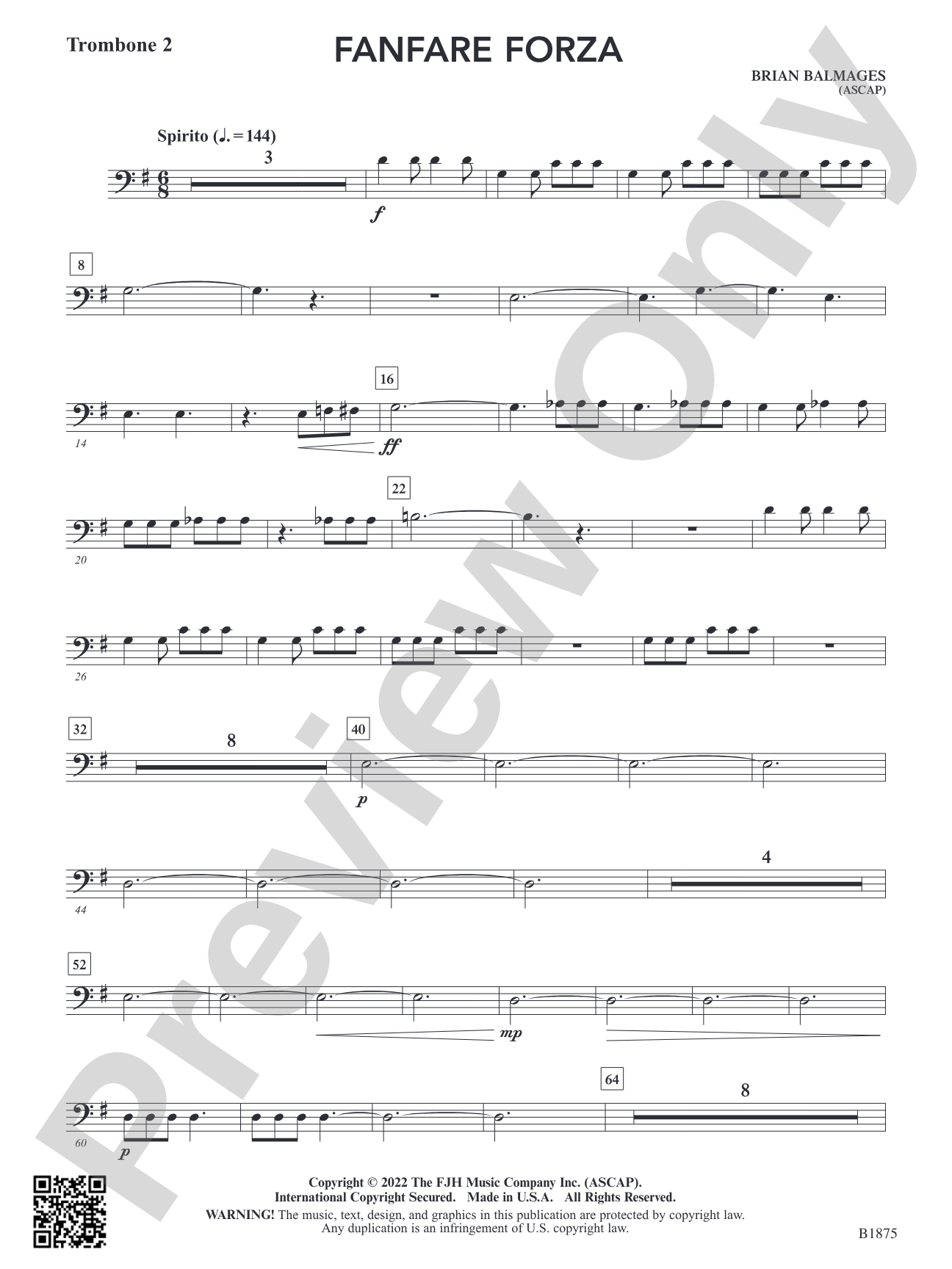 Fanfare Forza: Trombone 2