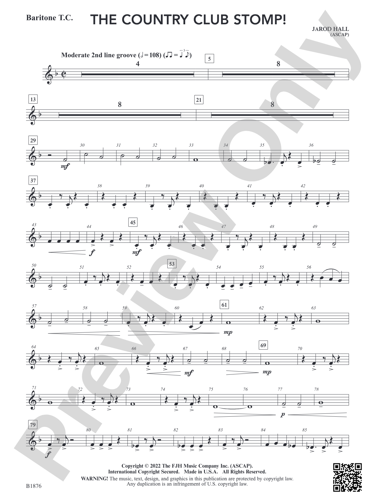 The Country Club Stomp!: Baritone T.C.