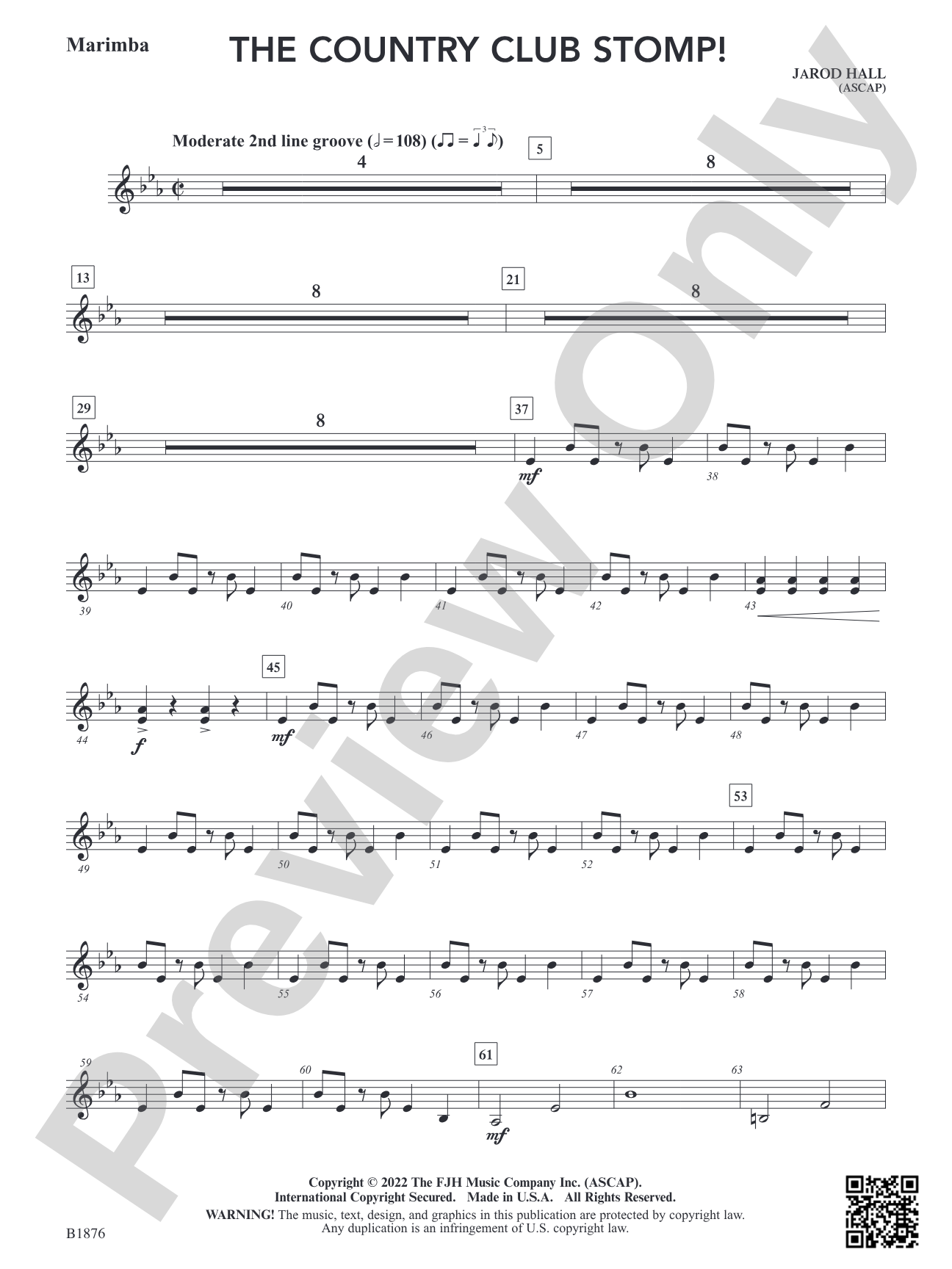 The Country Club Stomp!: Marimba (opt.)