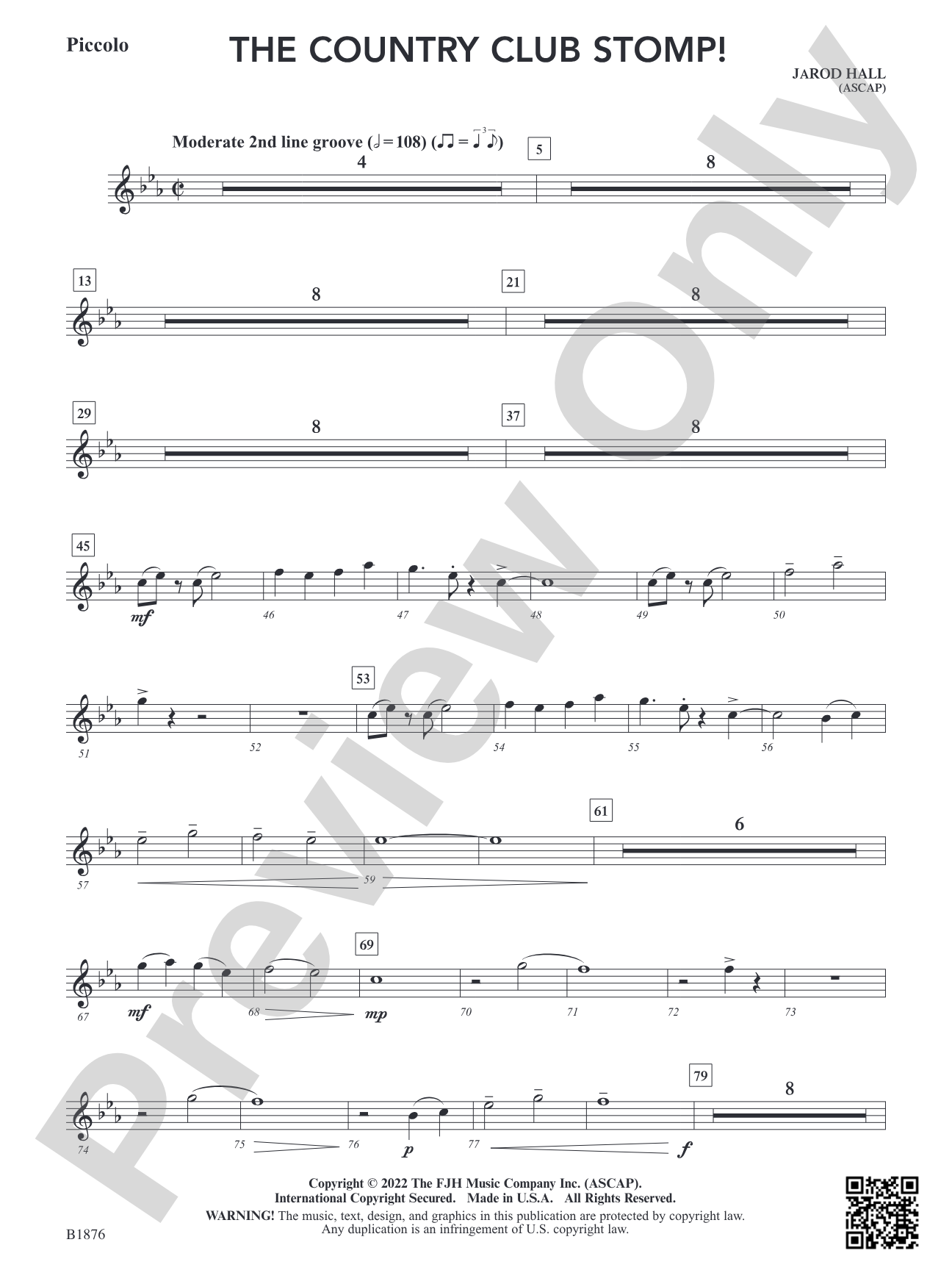 The Country Club Stomp!: Piccolo