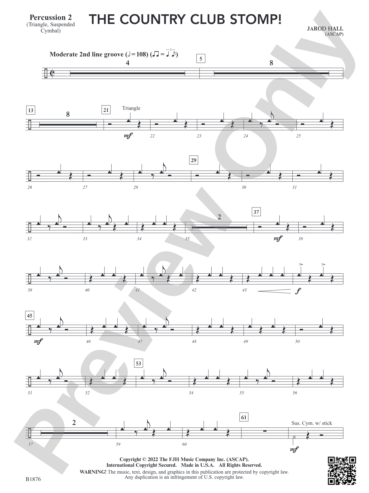 The Country Club Stomp!: Percussion 2