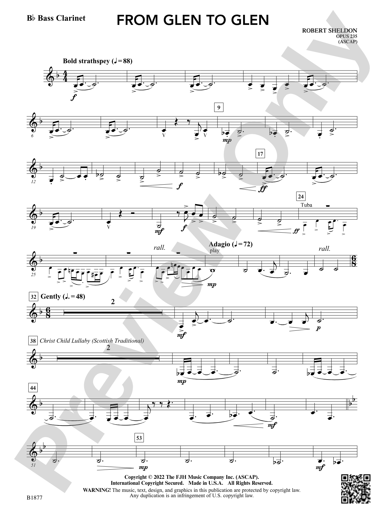 From Glen to Glen: B-flat Bass Clarinet
