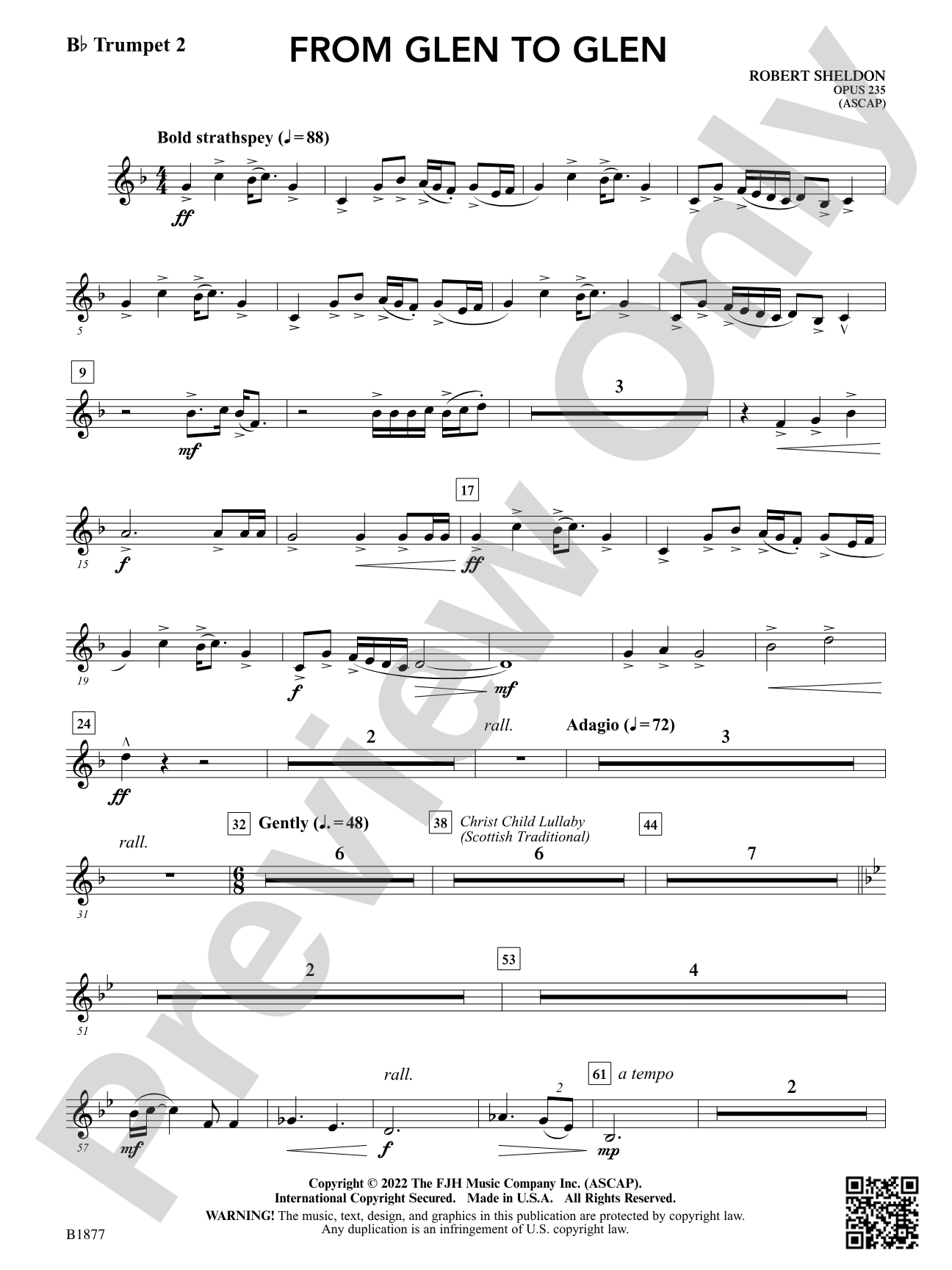 From Glen to Glen: B-flat Trumpet 2
