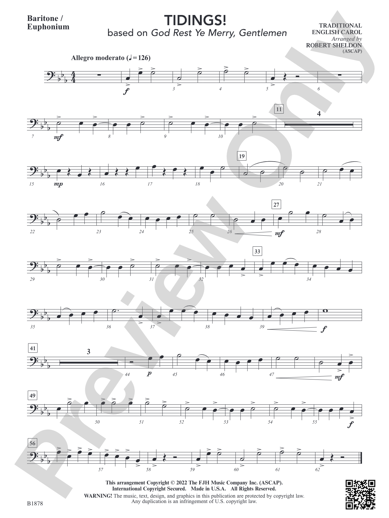 Tidings!: Baritone / Euphonium