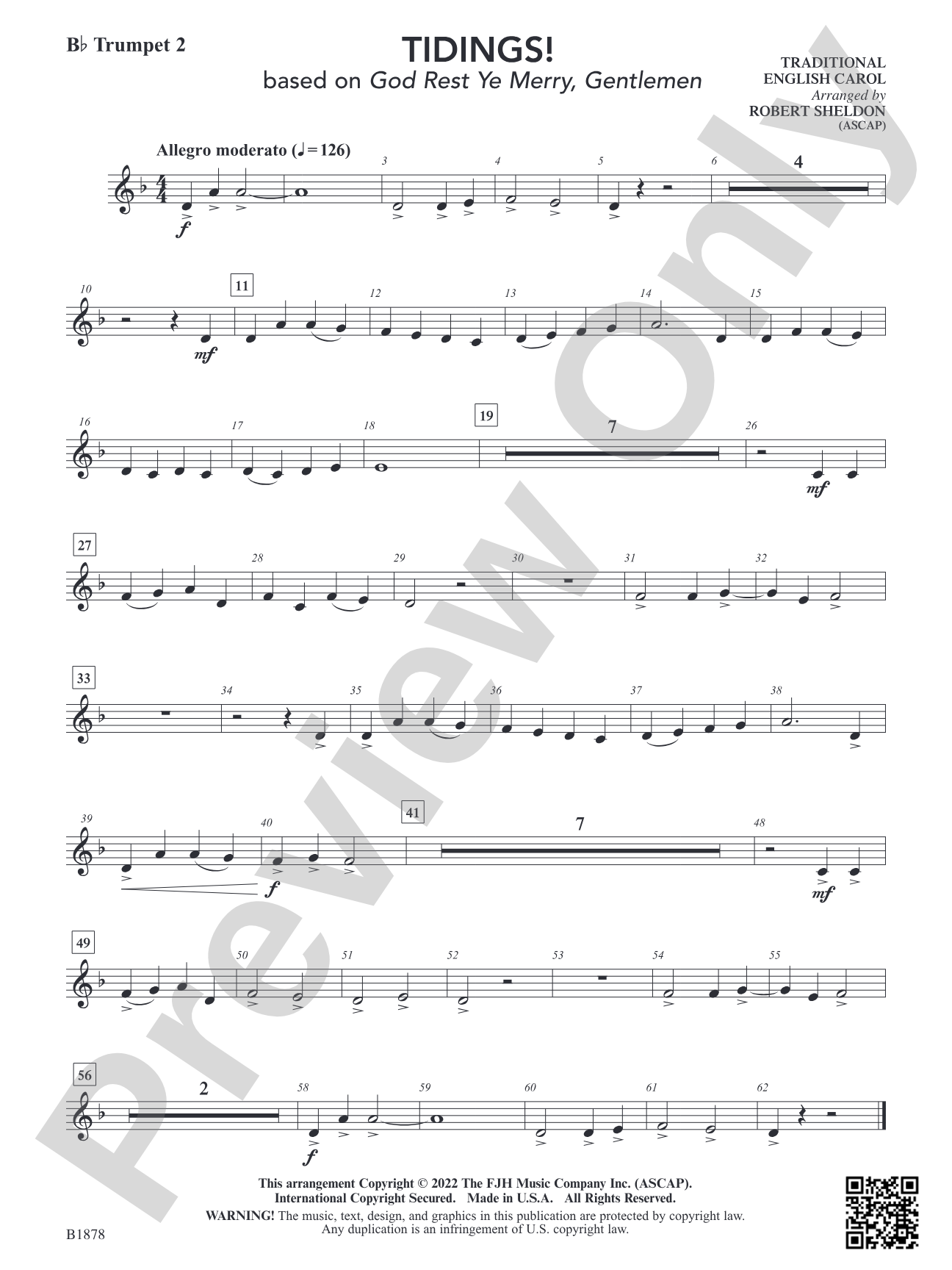 Tidings!: B-flat Trumpet 2