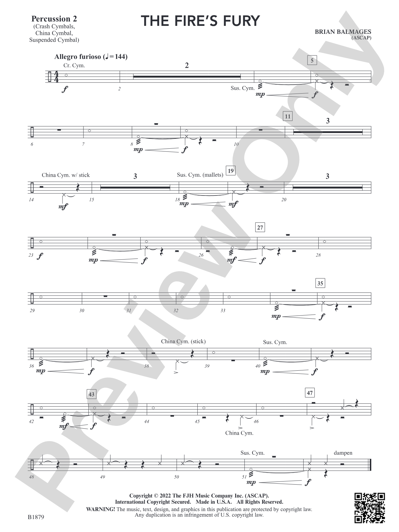 The Fire's Fury: Percussion 2