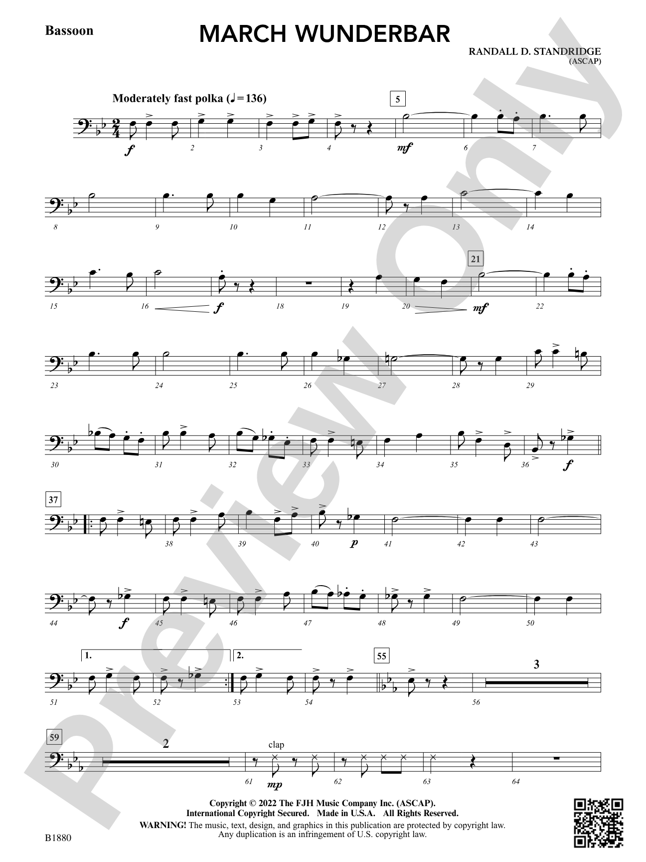 March Wunderbar: Bassoon