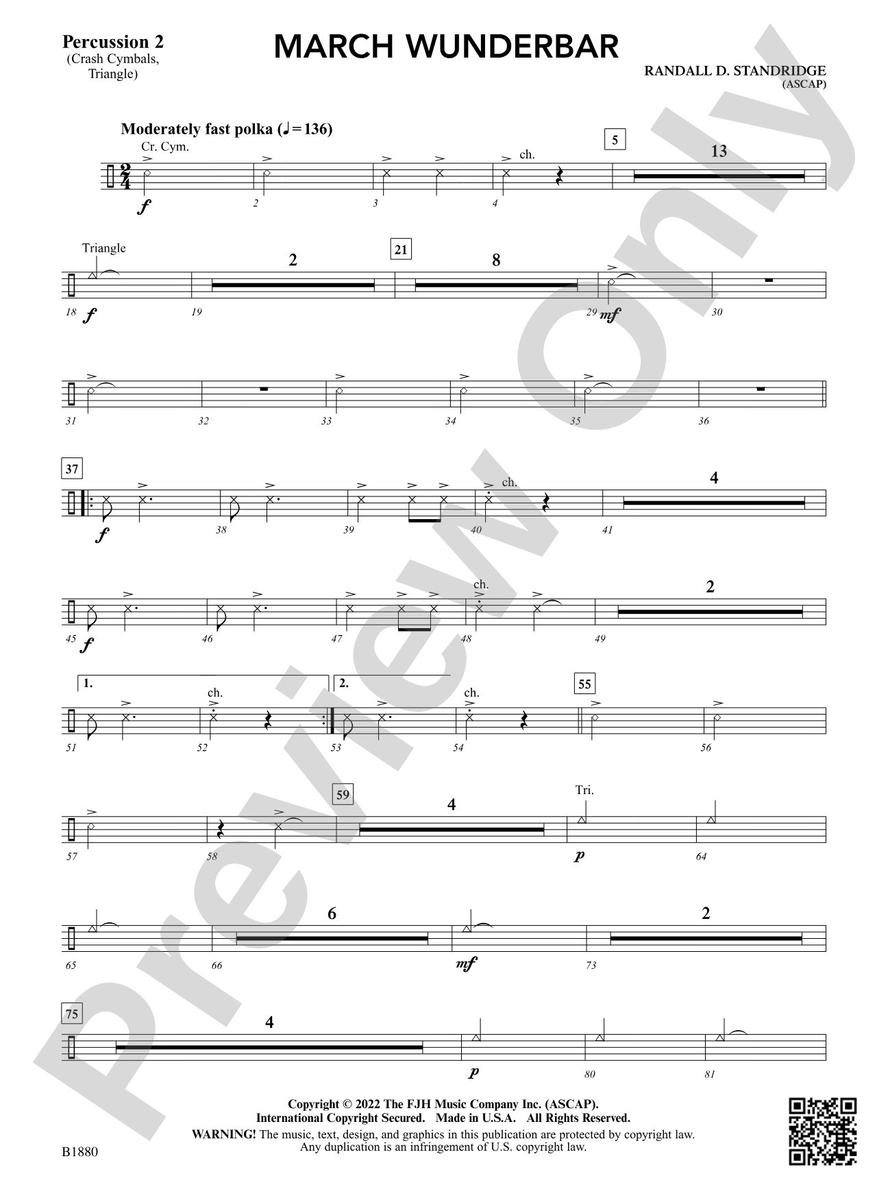 March Wunderbar: Percussion 2