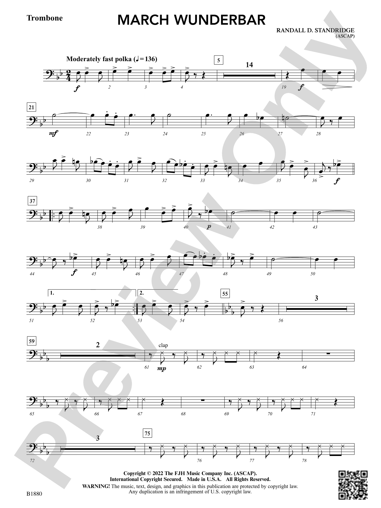 March Wunderbar: Trombone