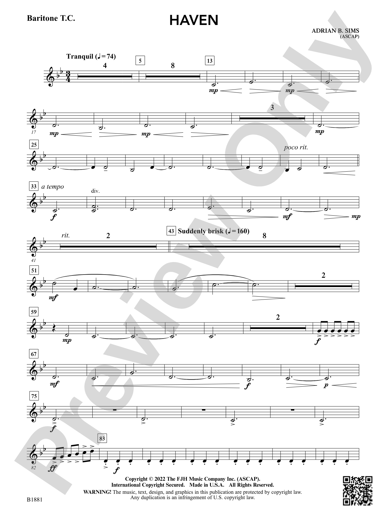 Haven: Baritone T.C.