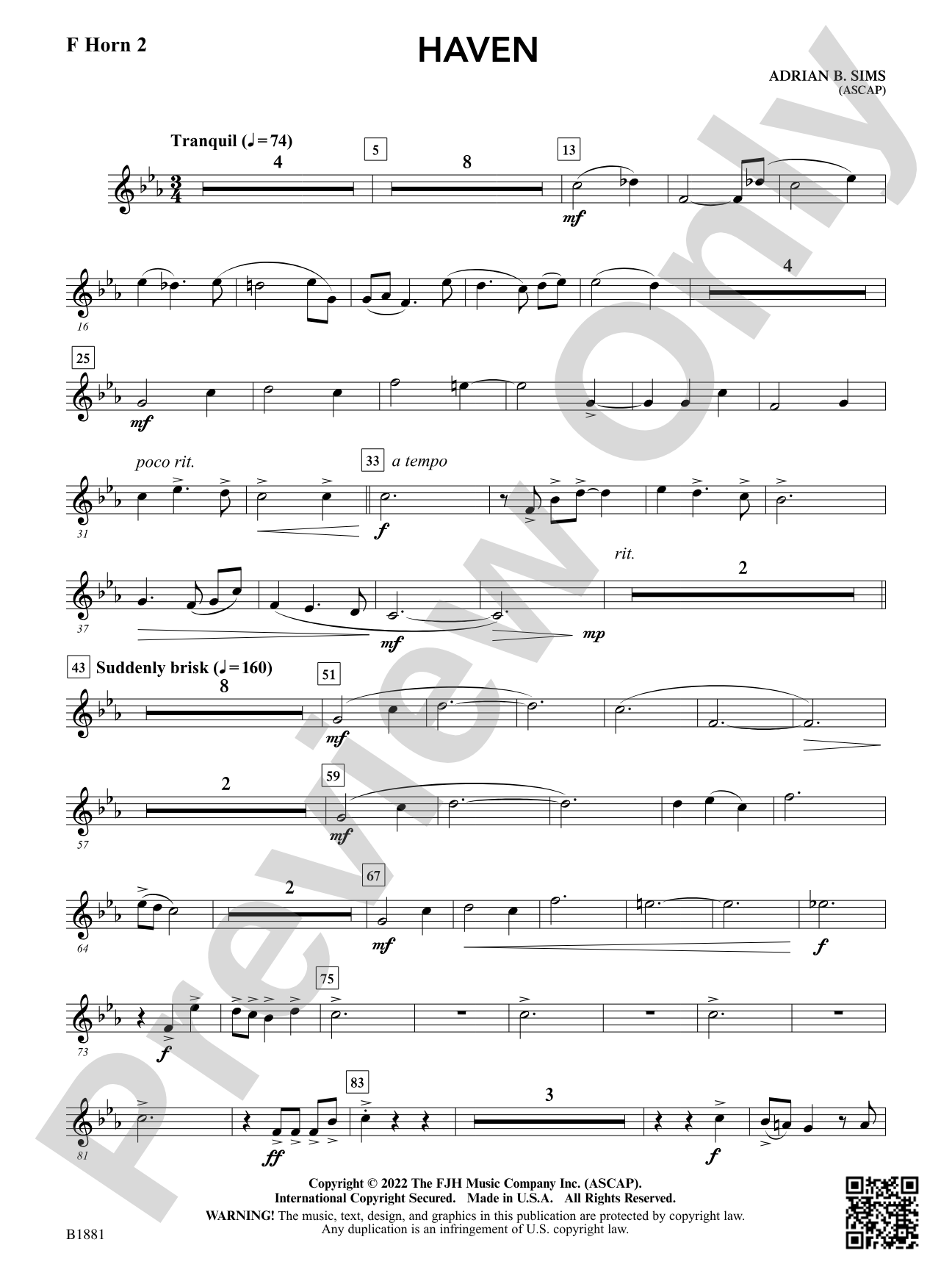 Haven: F Horn 2