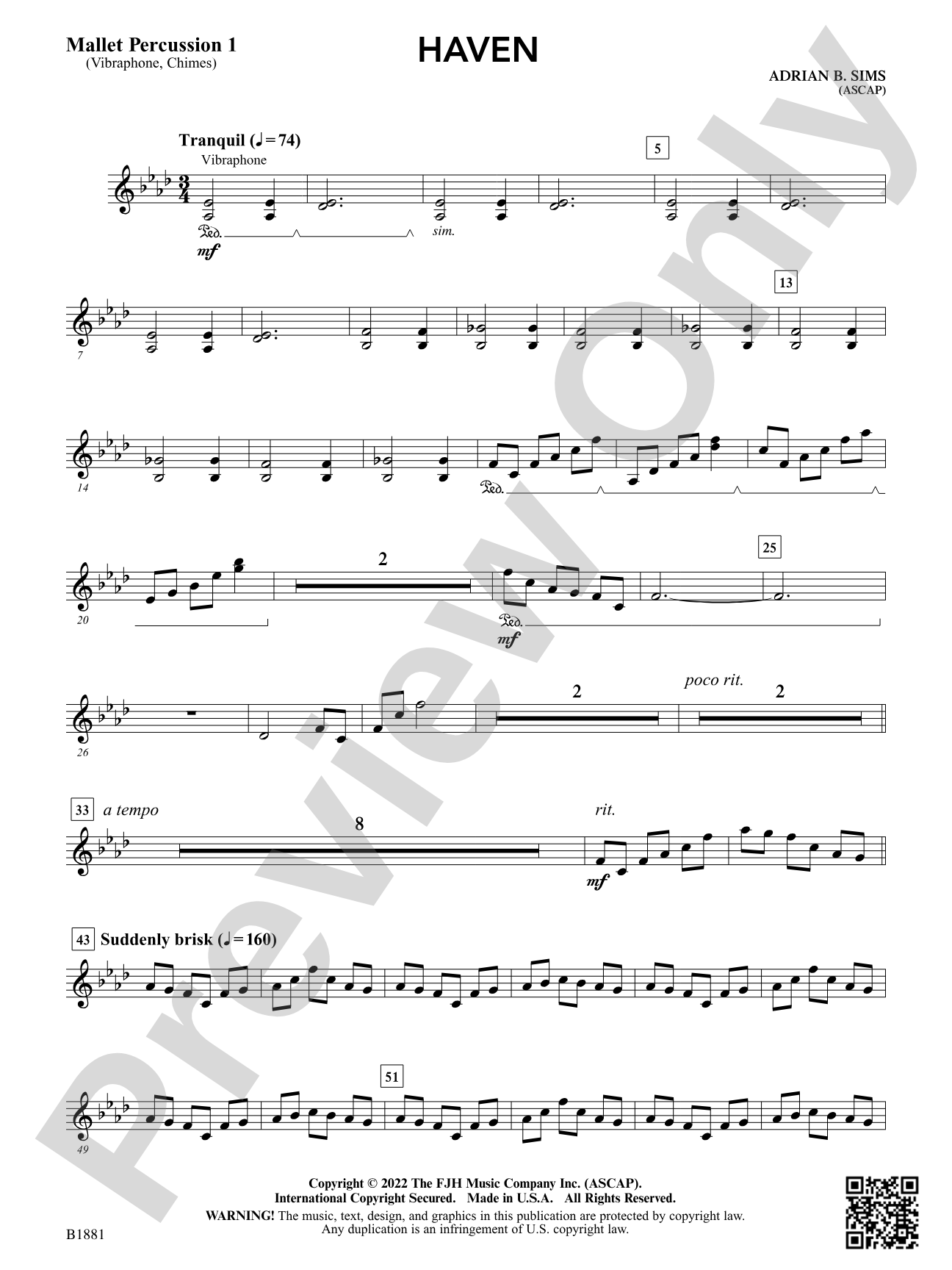 Haven: Mallet Percussion 1