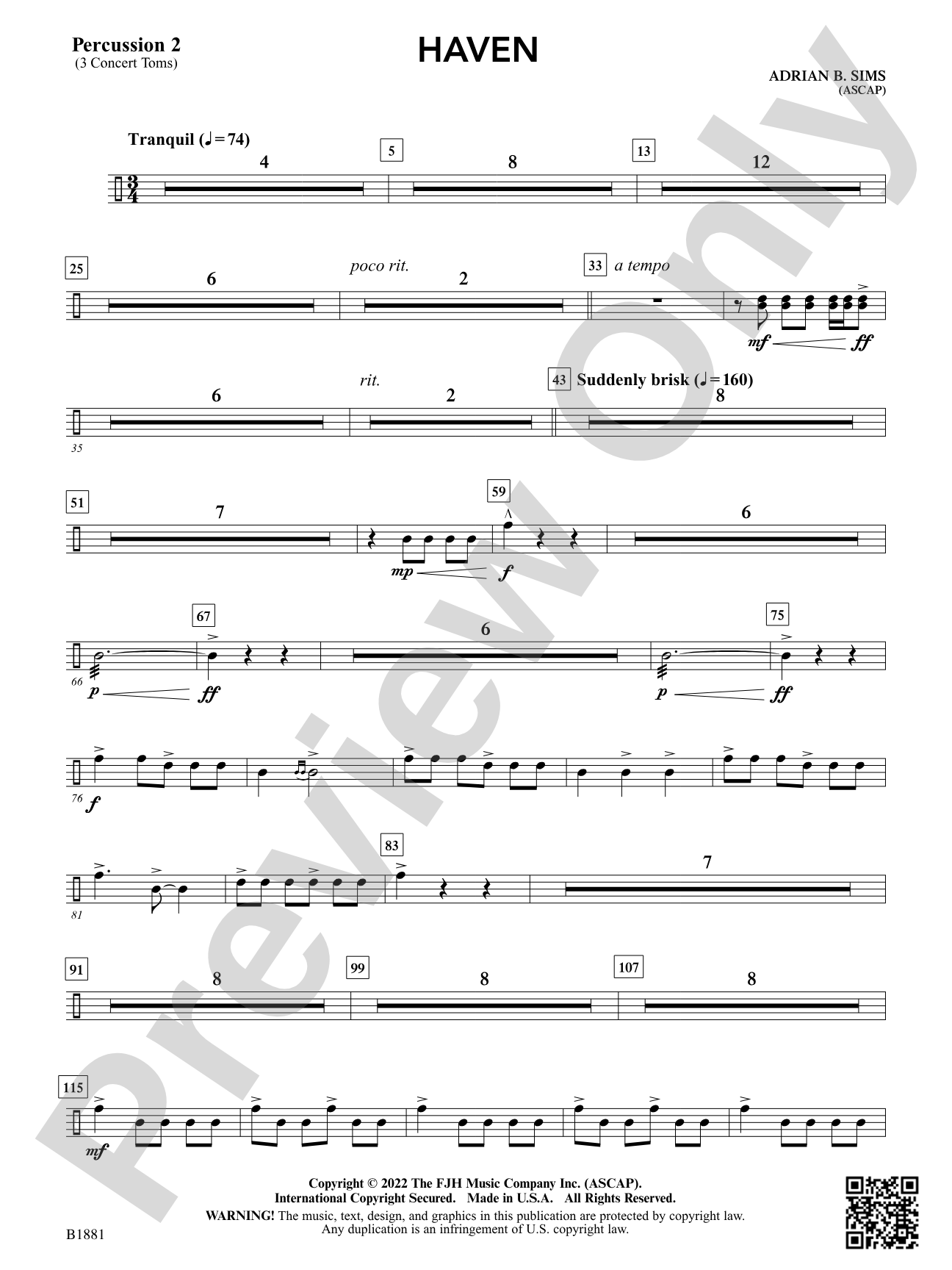 Haven: Percussion 2